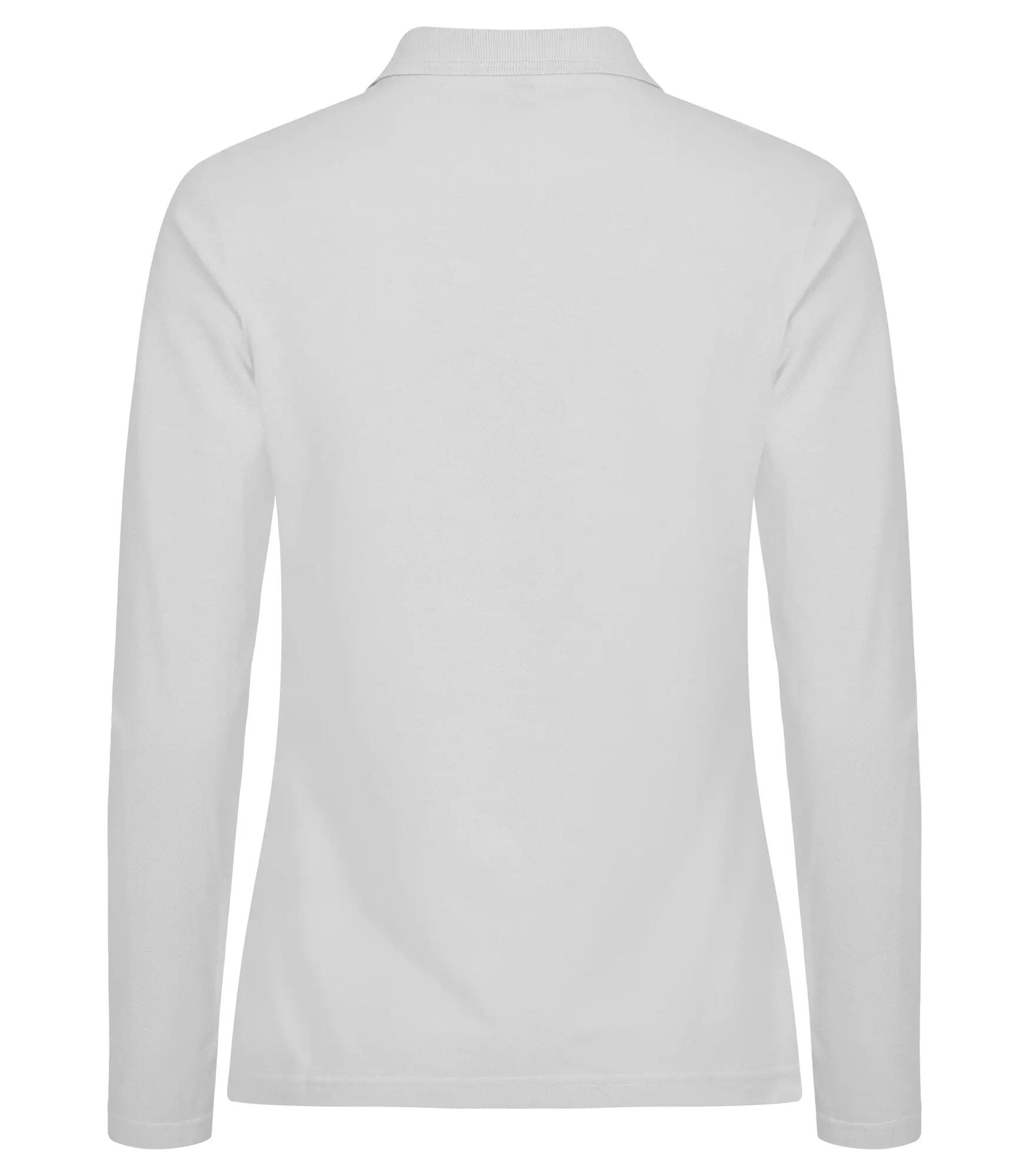 clique Manhattan L/S Women polo manga longa branco – White 4/4