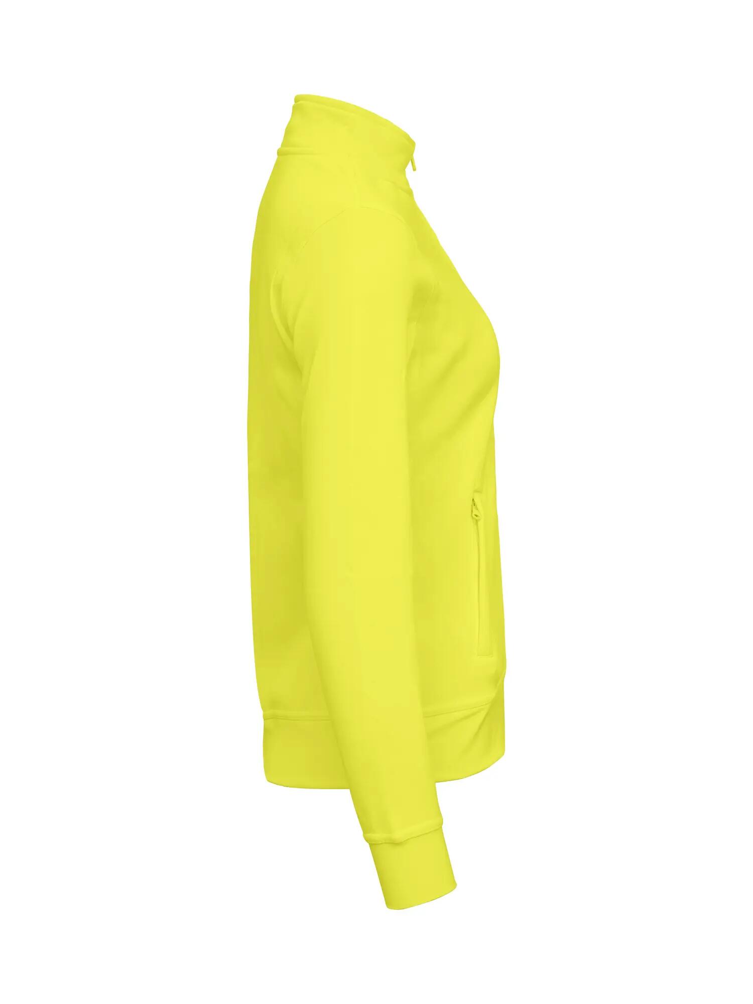 clique Basic Cardigan Women Sweatmaterial – Sichtbar Gelb – visibility yellow 2/4