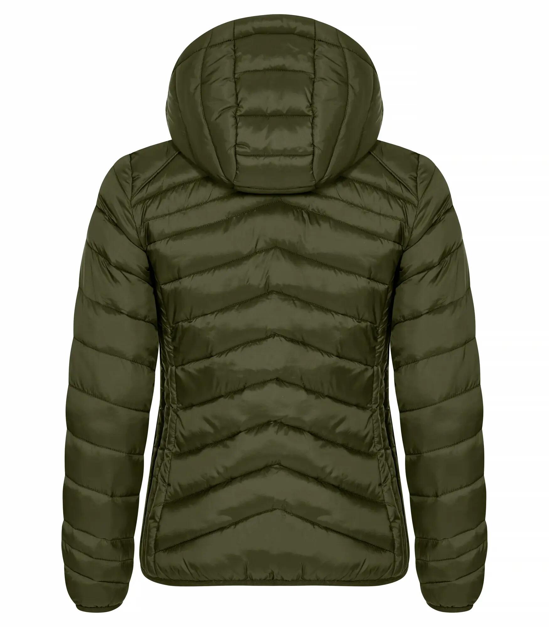 clique Casaco Idaho Mulher, quente e leve, em materiais reciclados – Fog Green 2/4