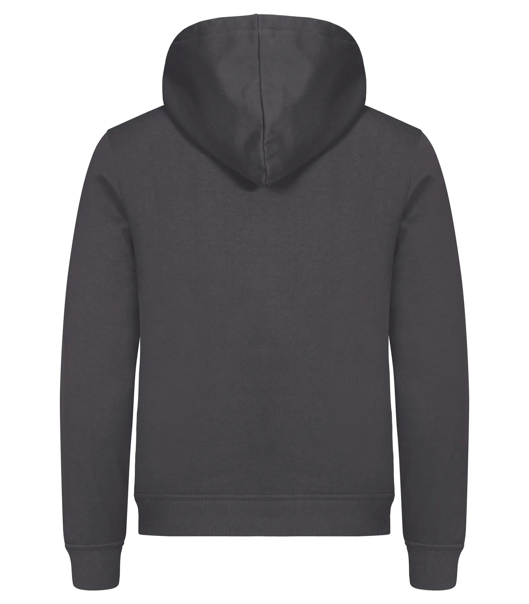 clique Hoodie Miami em algodão e poliéster reciclado – Metal Grey 3/4