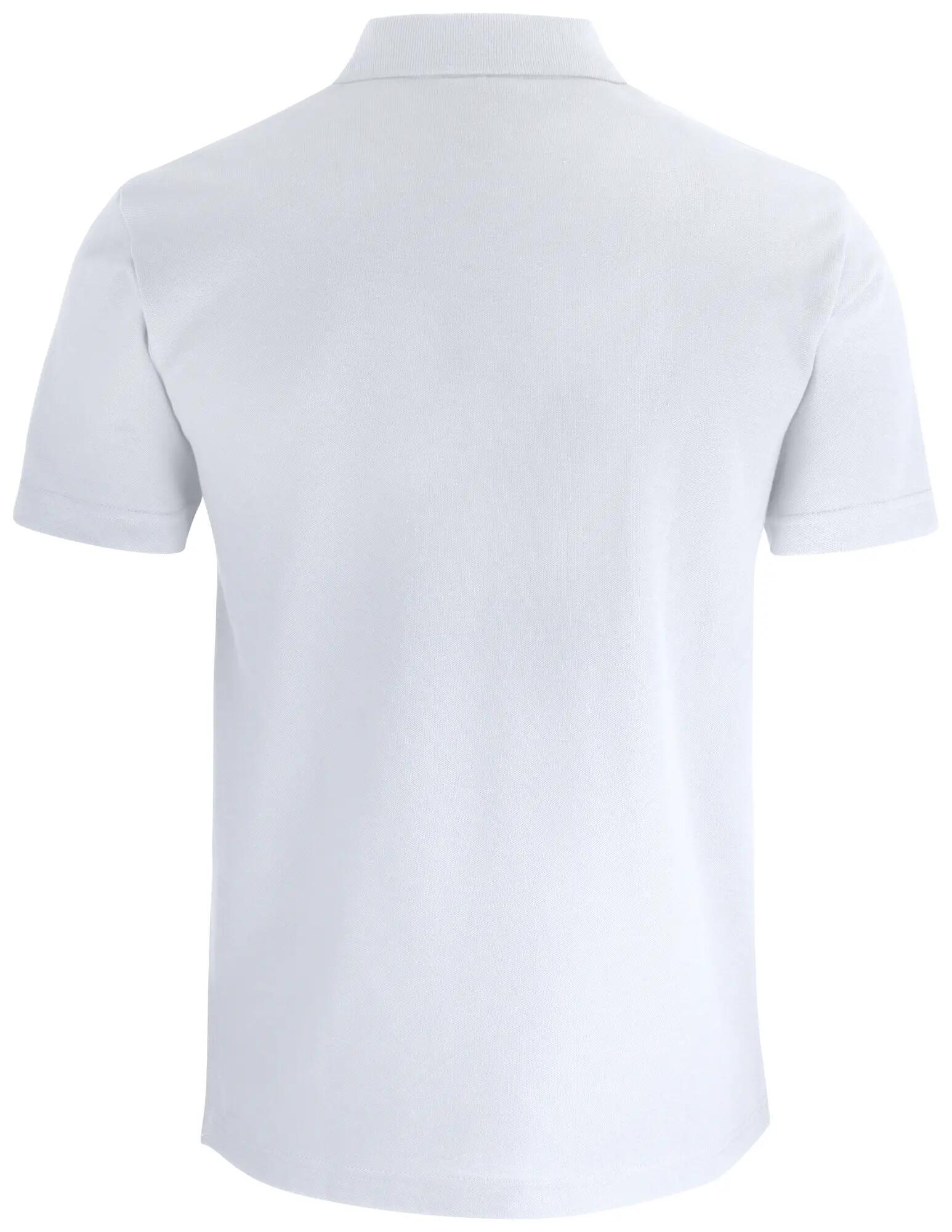 clique Basic Polo Pocket — polo unissexo em algodão com bolso – white 2/4