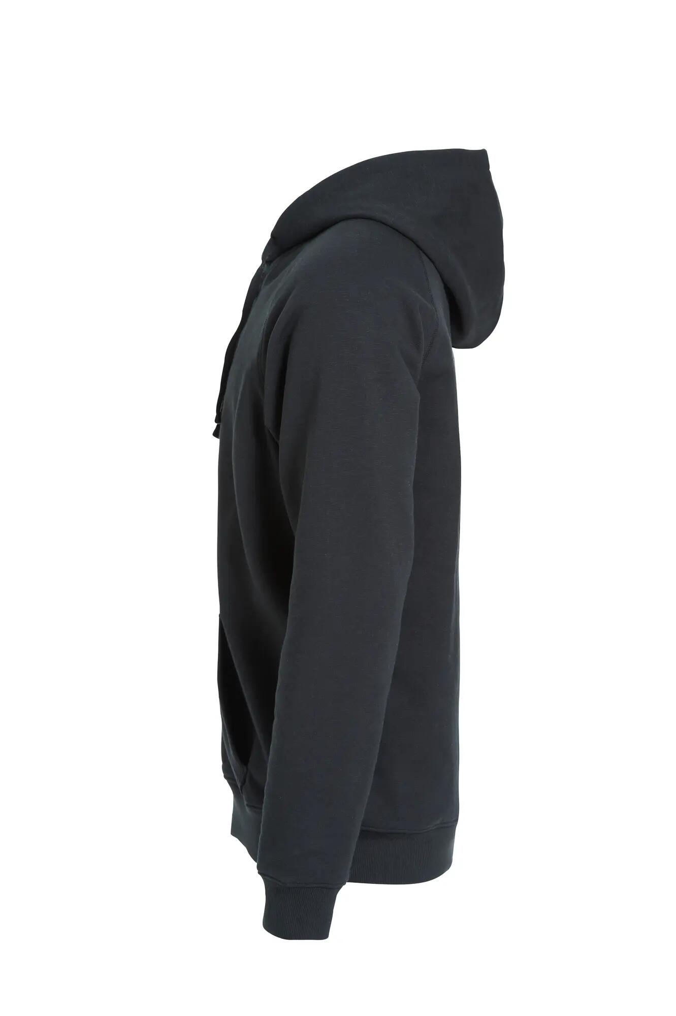 clique Classic Hoody Full Zip – Heren capuchonvest met rits – black 3/4