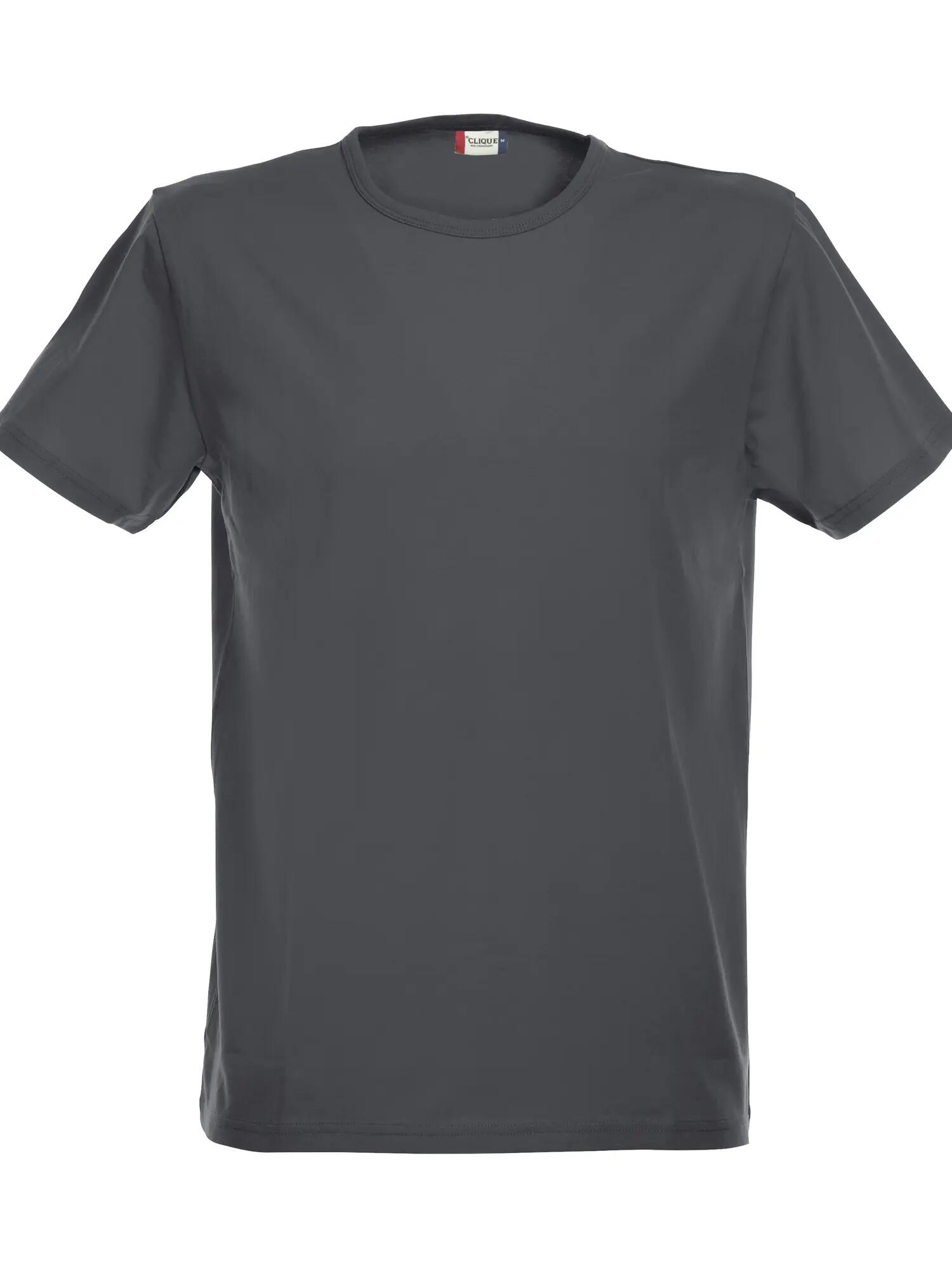clique Stretch-T Homem — t-shirt elástica anthracite melange 1/4