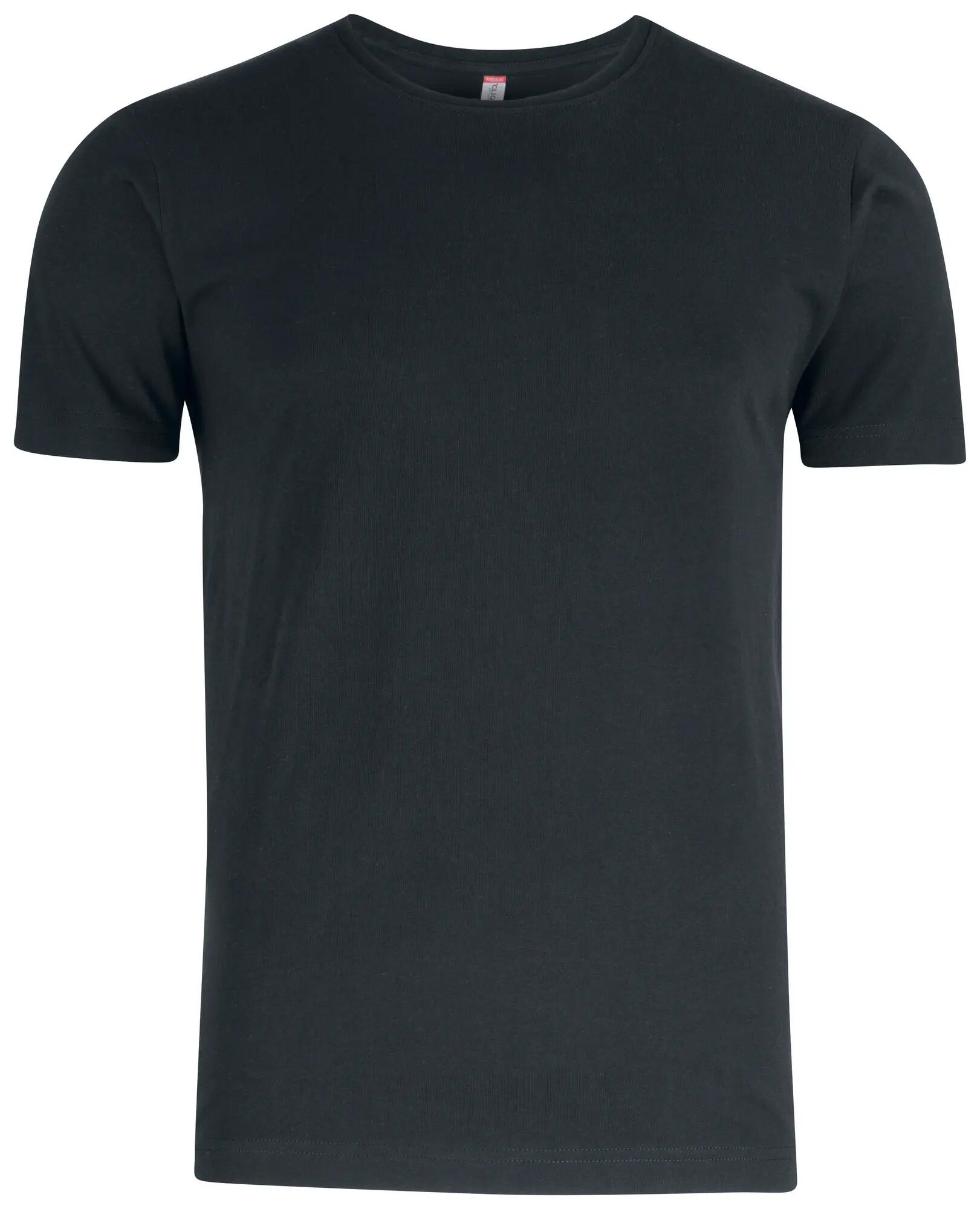 clique Premium Fashion-T – T-shirt homem 100% algodão – black 1/4