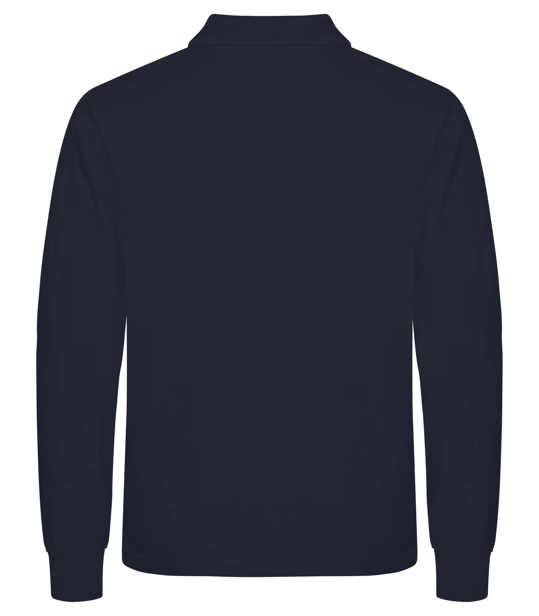 clique Manhattan L/S Polo de Manga Longa – Navy, riscas jacquard 2/4