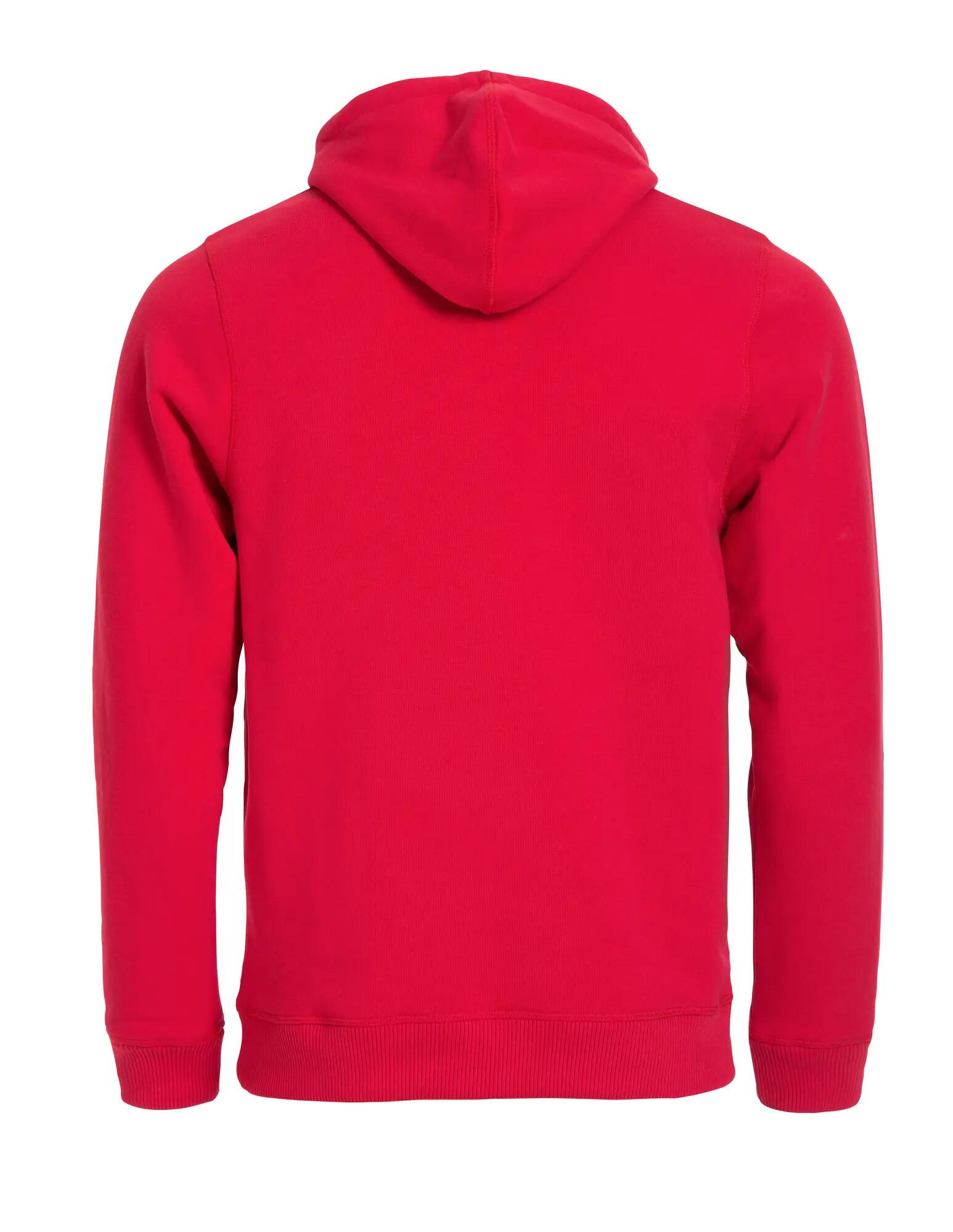 clique Classic Hoody – sweat com capuz em mistura de algodão – red 2/4