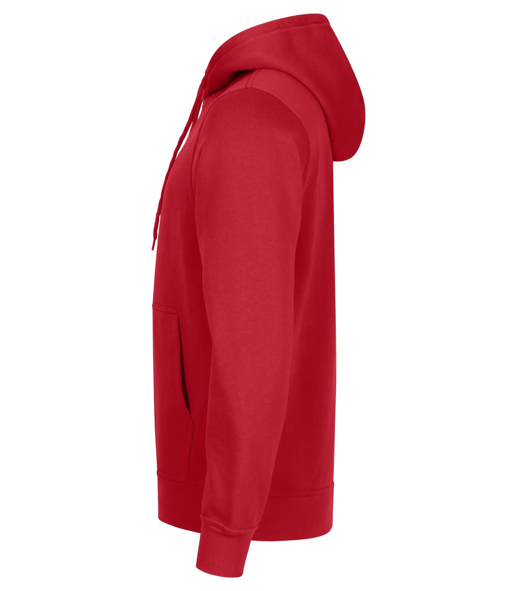 clique Miami Kapuzenpullover aus Baumwolle und Recyclingpolyester – Red 3/8