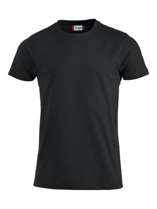 clique Premium-T T-shirt homme col rond noir en coton – black