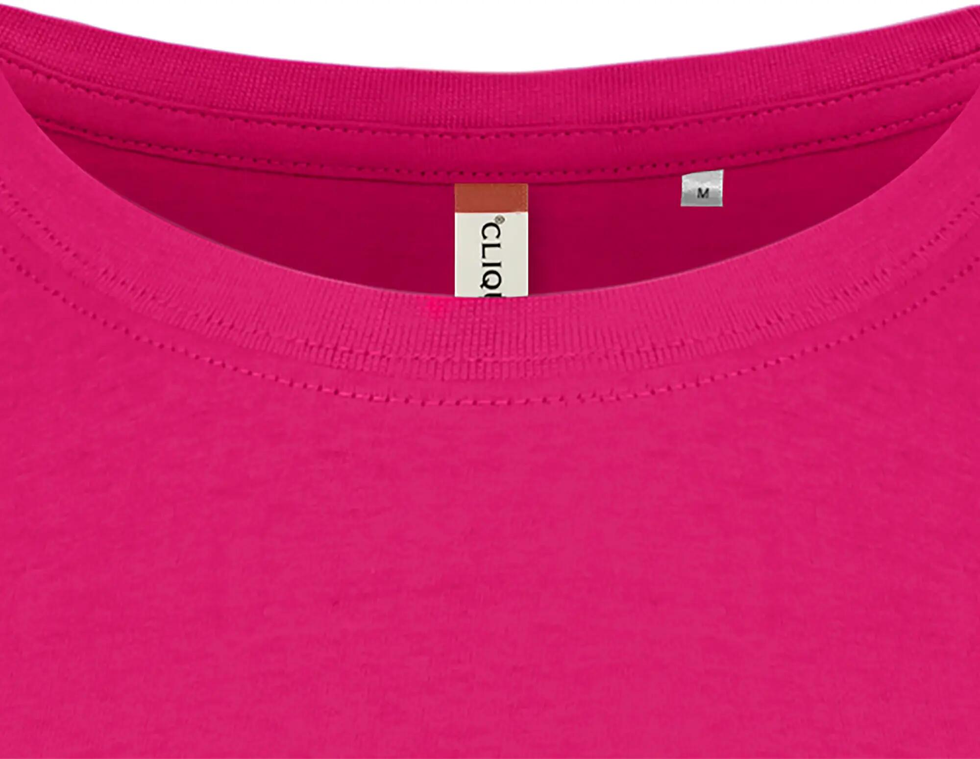 clique Basic-T Women Damen-T-Shirt, enger Sitz, Baumwolle – bright cerise 5/5