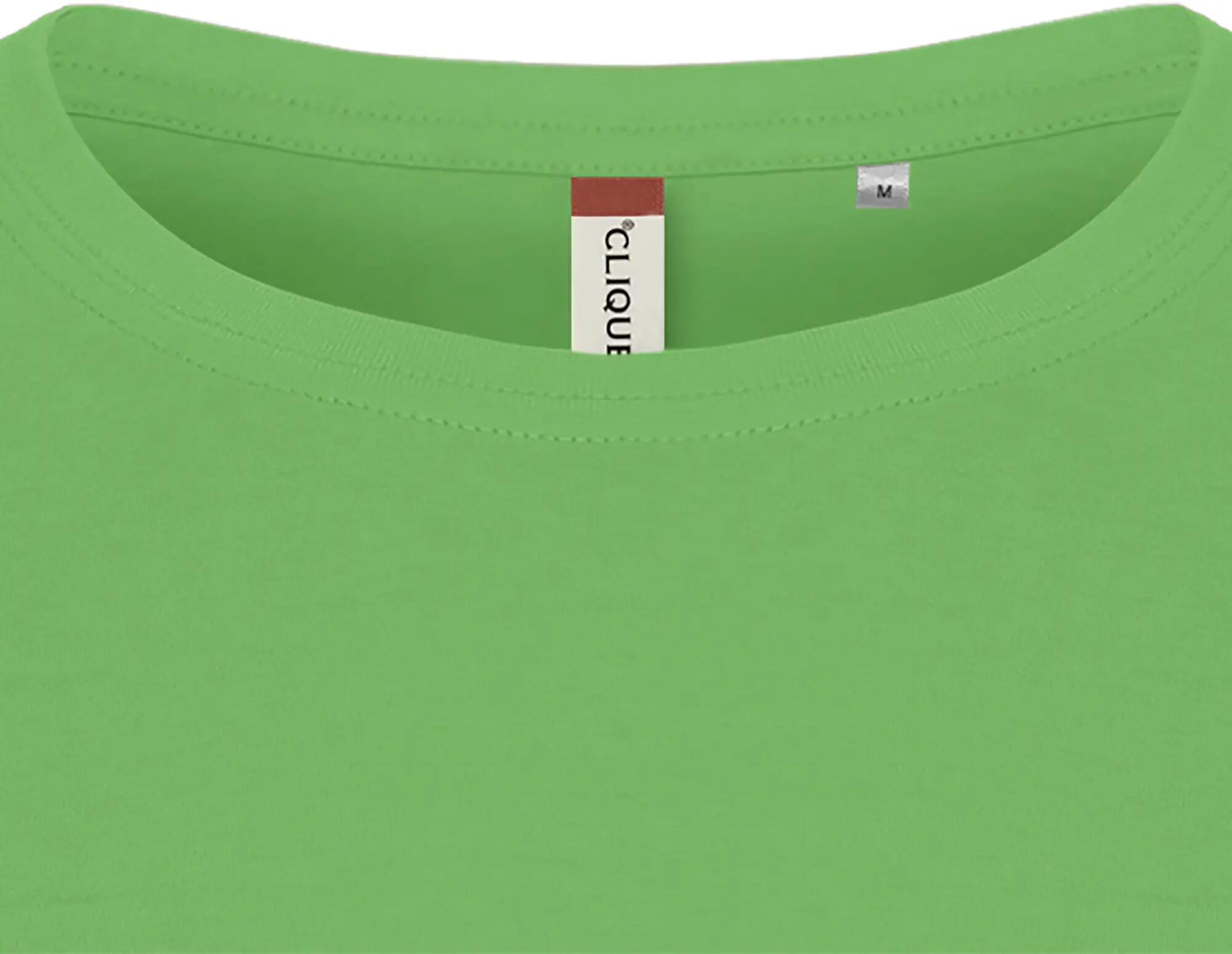 clique Basic-T Women T-shirt ajustada em algodão – apple green 3/5