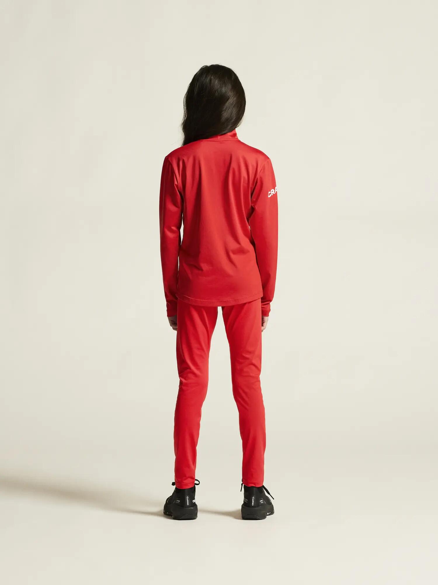 craft ADV Nordic Club Tights Jr in recyceltem Stretch-Jersey – Bright Red/White 7/7