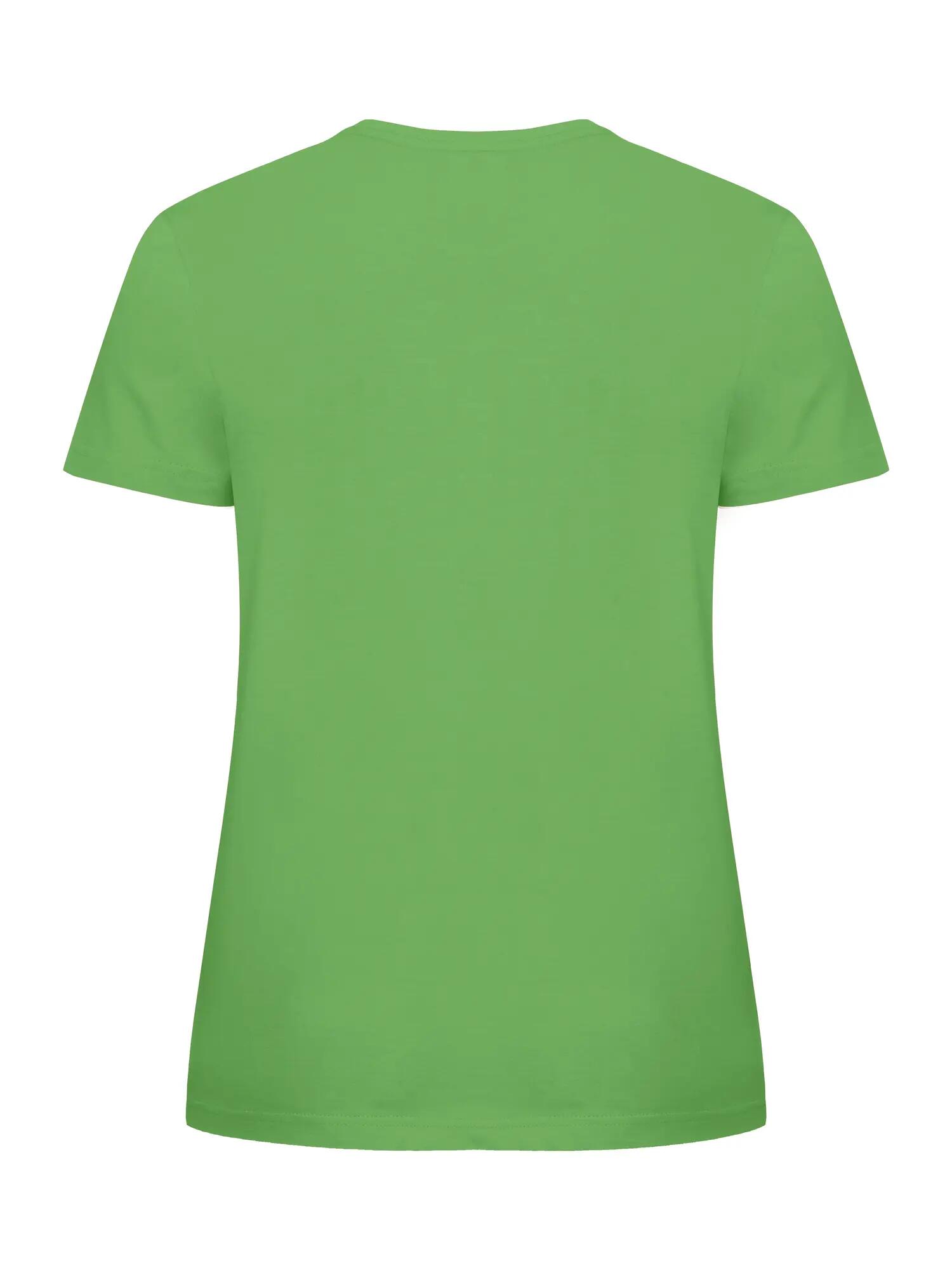 clique Basic-T Women T-shirt ajustada em algodão – apple green 2/5