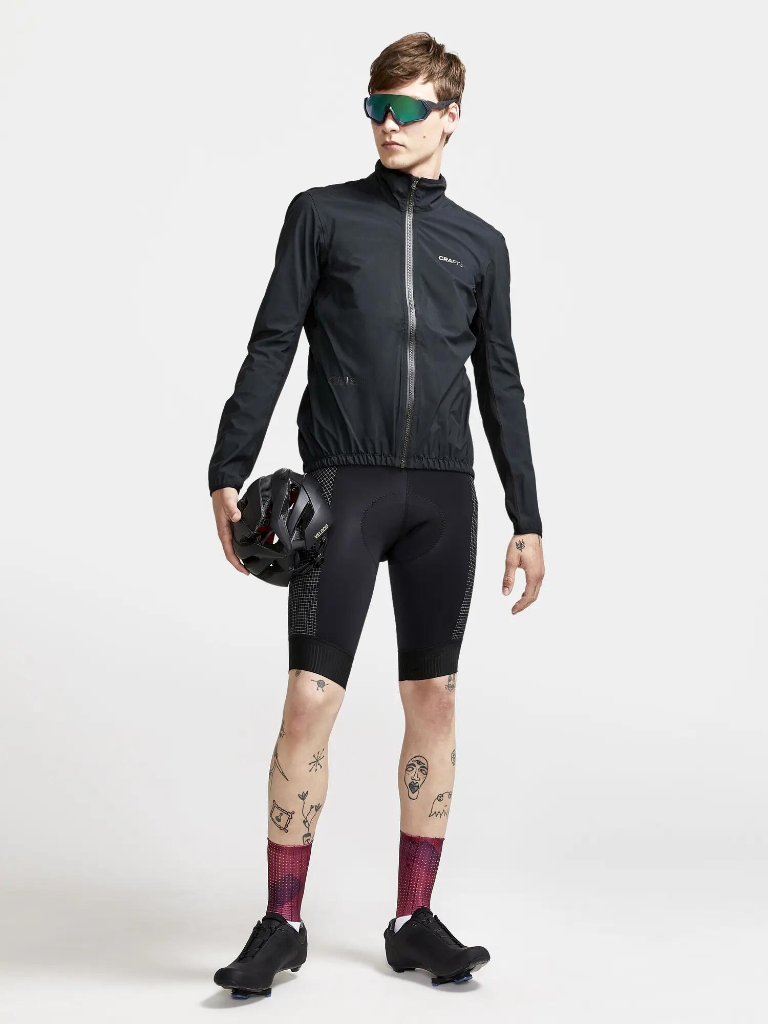 craft CTM Hydro Jacket M leichte wasserdichte Fahrradjacke – BLACK 7/7