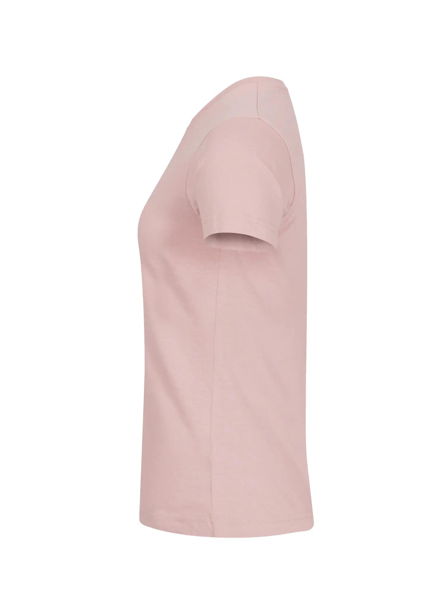 clique Basic-T Women T-shirt corte ajustado em algodão – Candy Pink 3/5