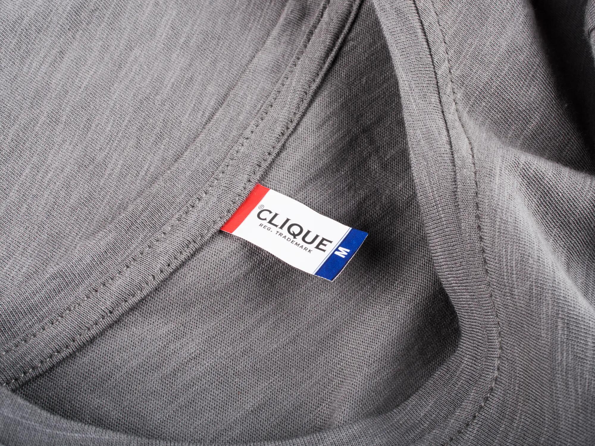 clique Slub-T T-shirt ajustada em algodão slub – grey 3/5