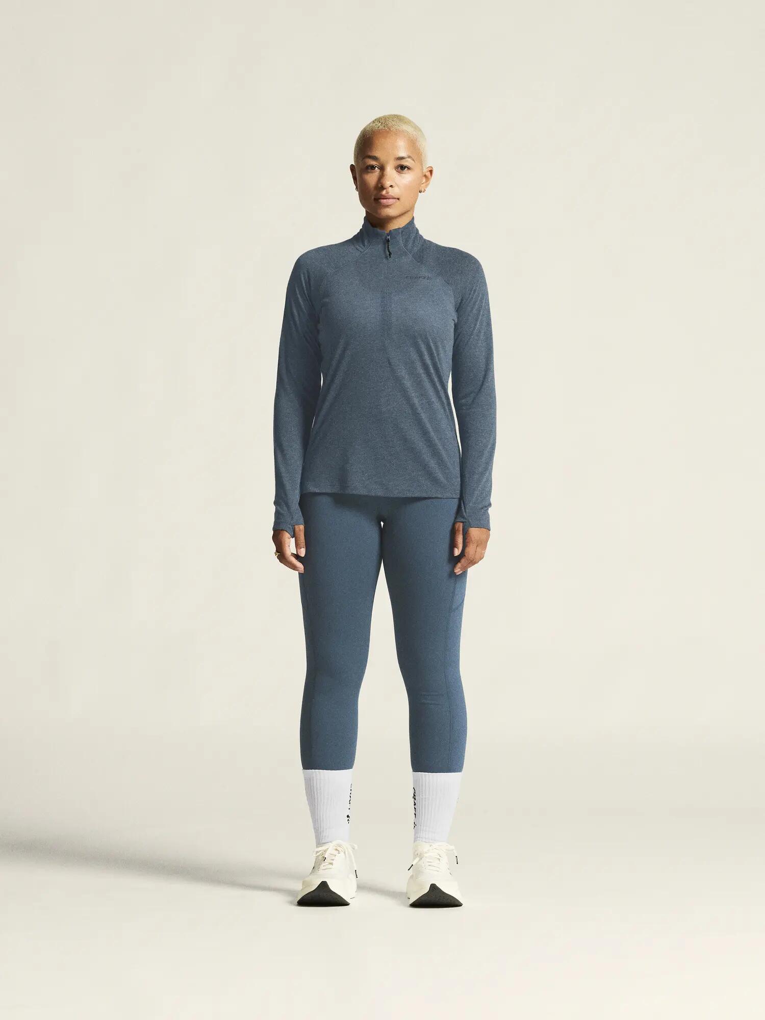 craft Wool LS Tee W t-shirt manches longues en laine mérinos – Ensign/Melange 5/7