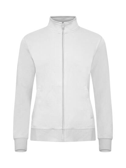 clique Basic Cardigan Women in felpa con zip tono su tono – white