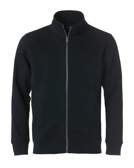 clique Classic Cardigan en sweat, noir, 4XL – black