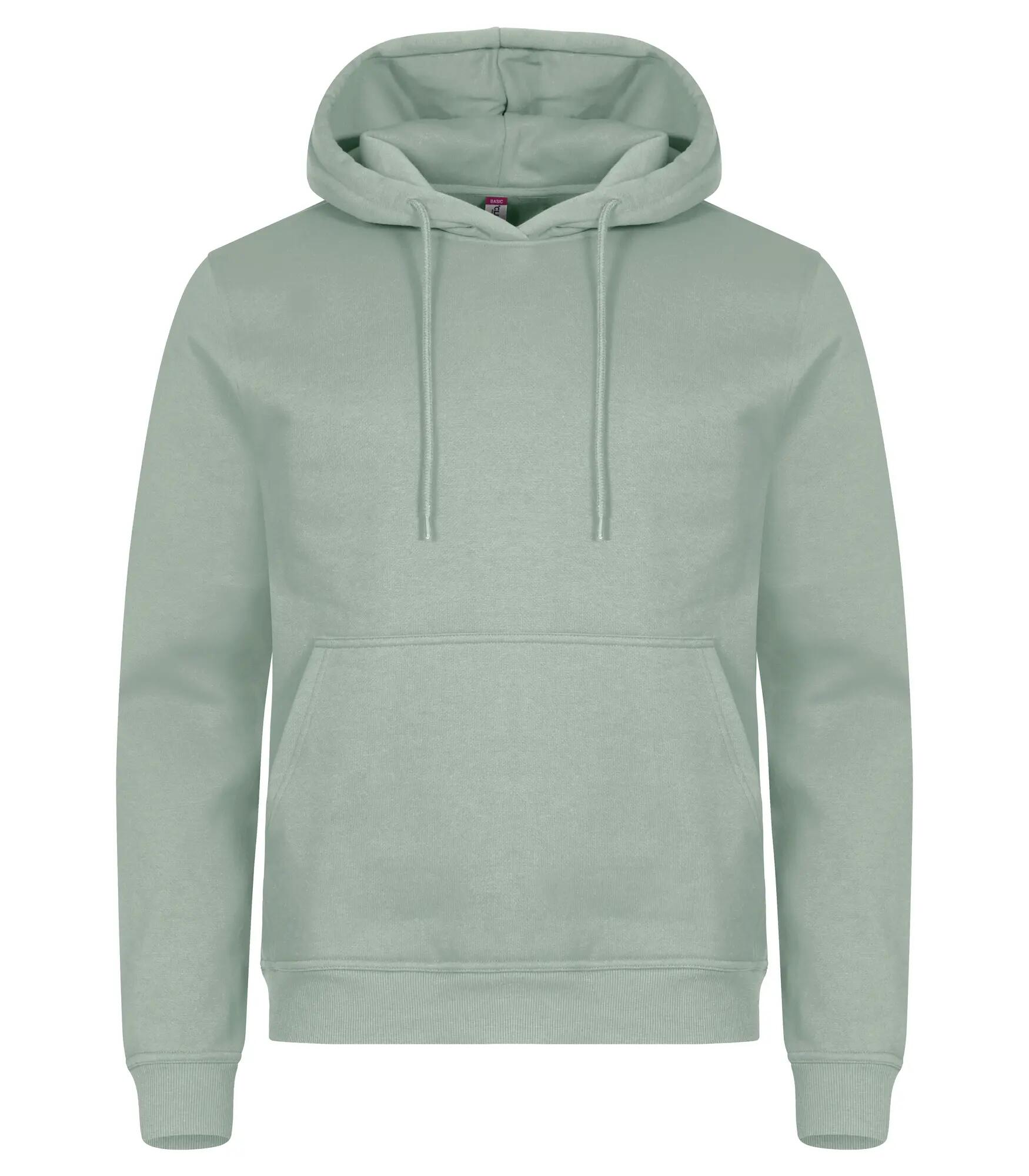 clique Miami Hoodie van katoen en gerecycled polyester – Sage Green 1/4