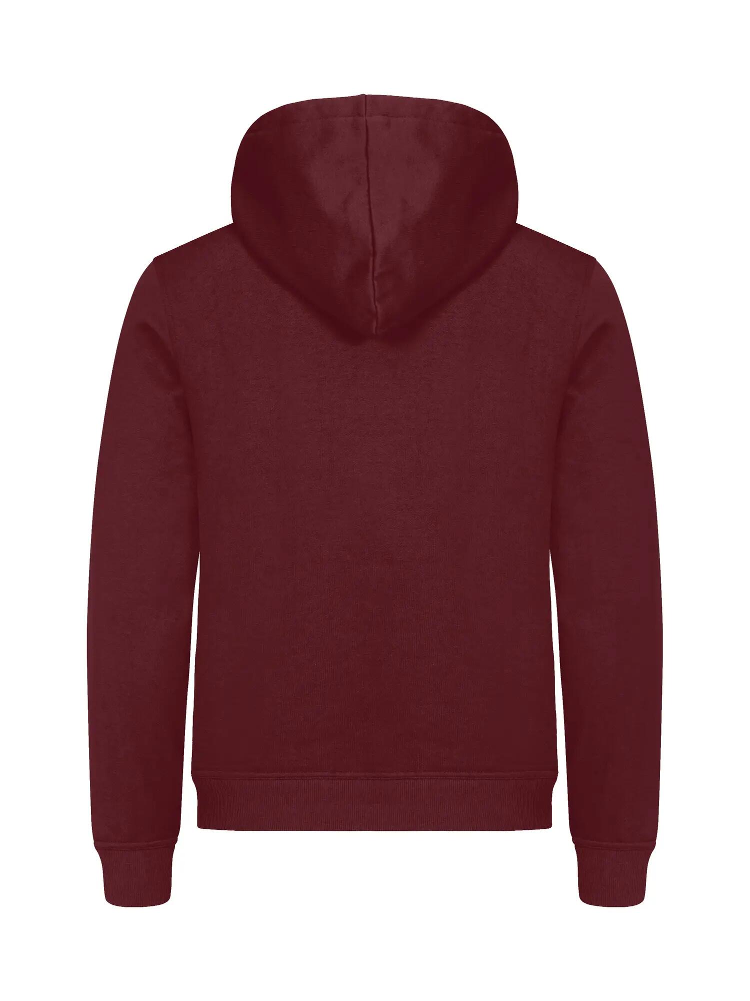 clique Miami Hoodie van katoen en gerecycled polyester – Burgundy 3/4