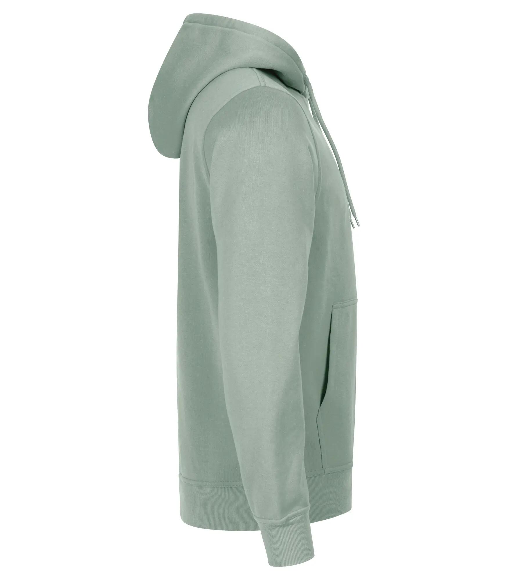 clique Miami Hoodie van katoen en gerecycled polyester – Sage Green 4/4