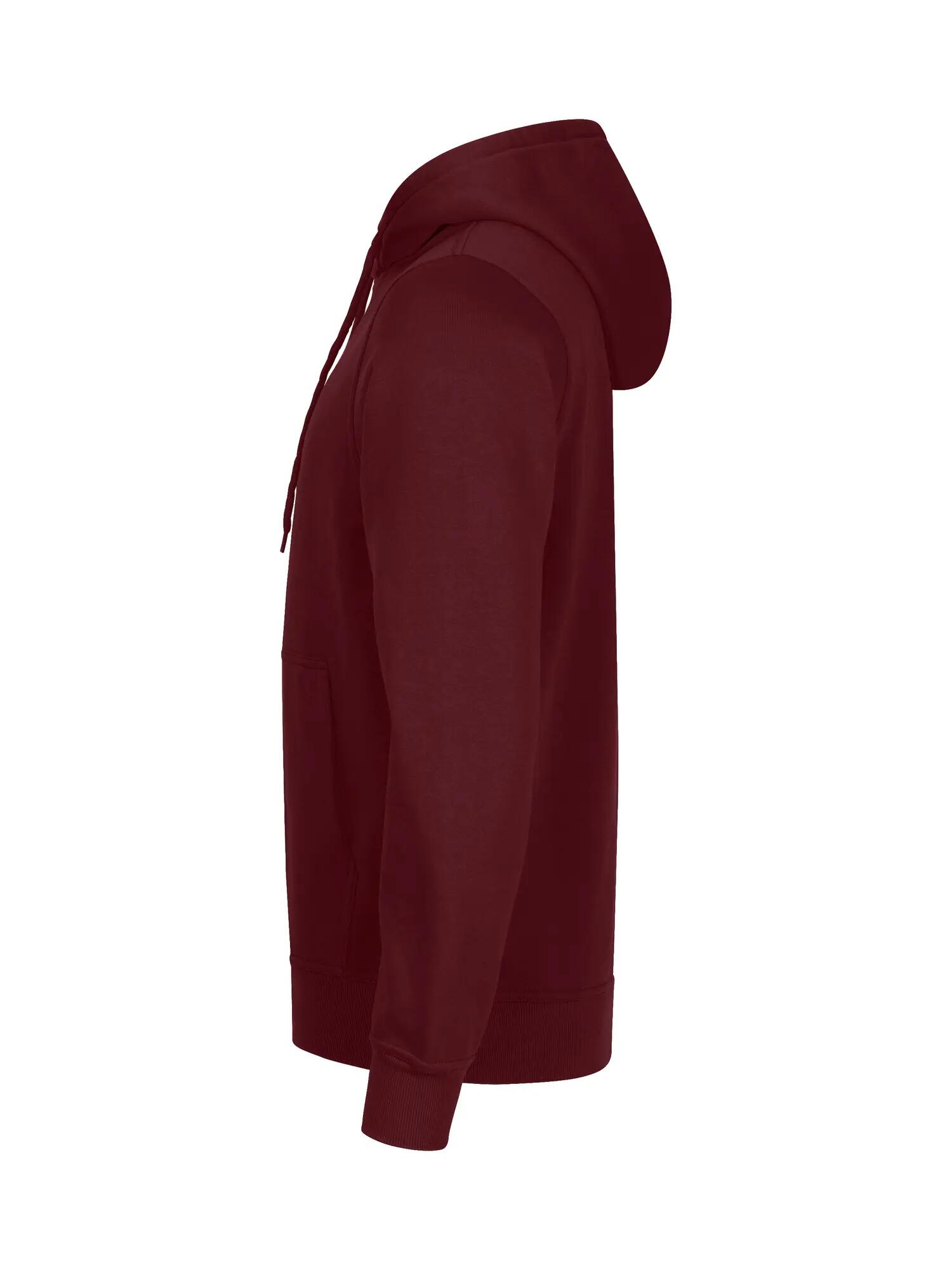clique Miami Hoodie van katoen en gerecycled polyester – Burgundy 2/4