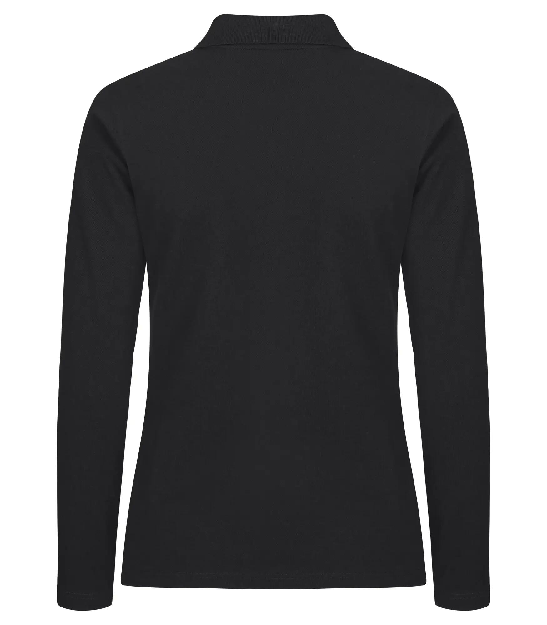 clique Stretch Premium Polo L/S Damen – Baumwolle mit Elastan – Black 2/4