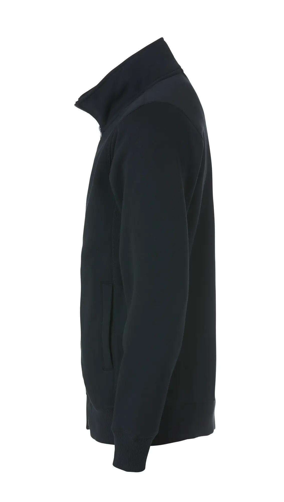 clique Classic Cardigan sudadera negra con bolsillos con cremallera – black 5/6