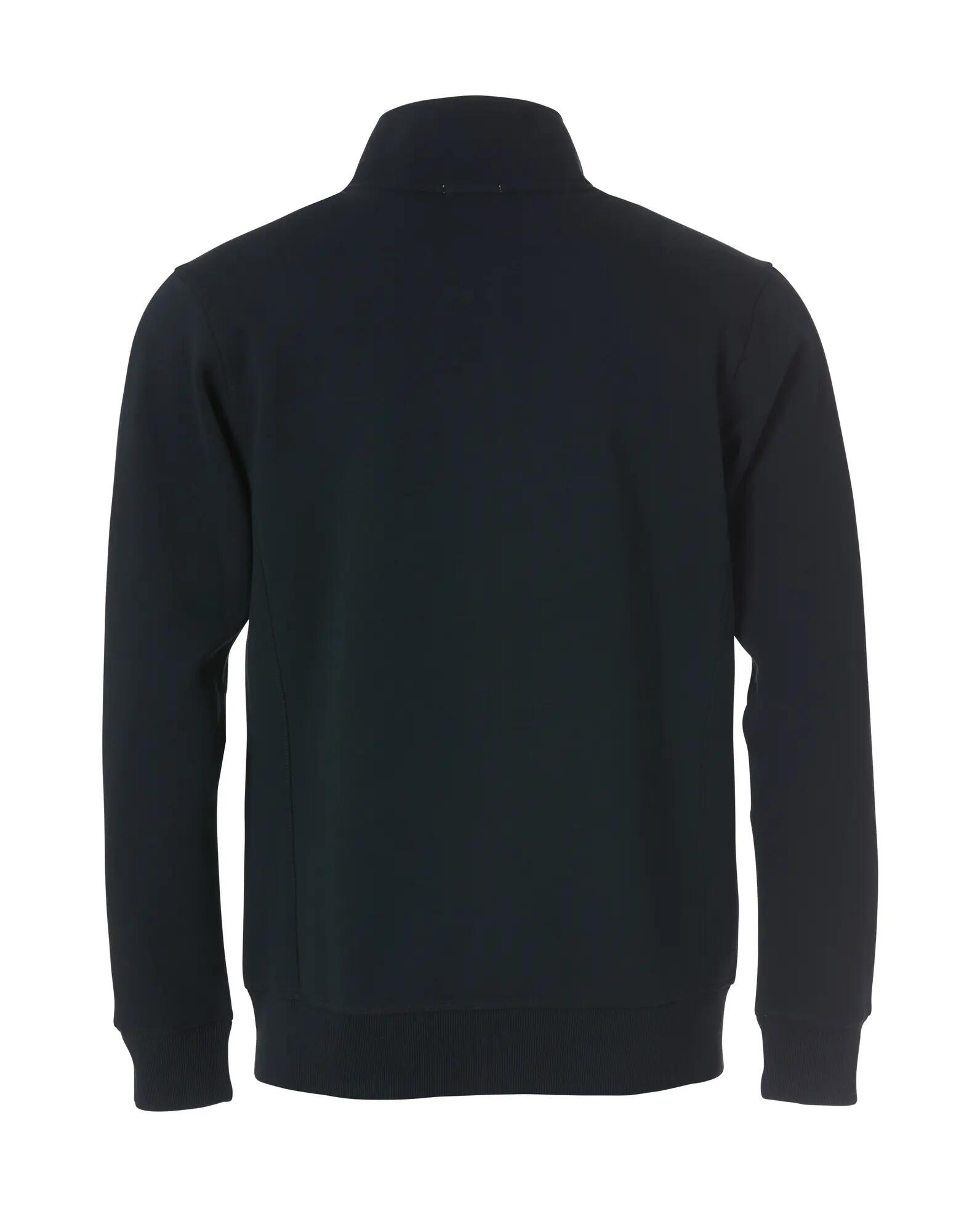 clique Classic Cardigan sudadera negra con bolsillos con cremallera – black 4/6