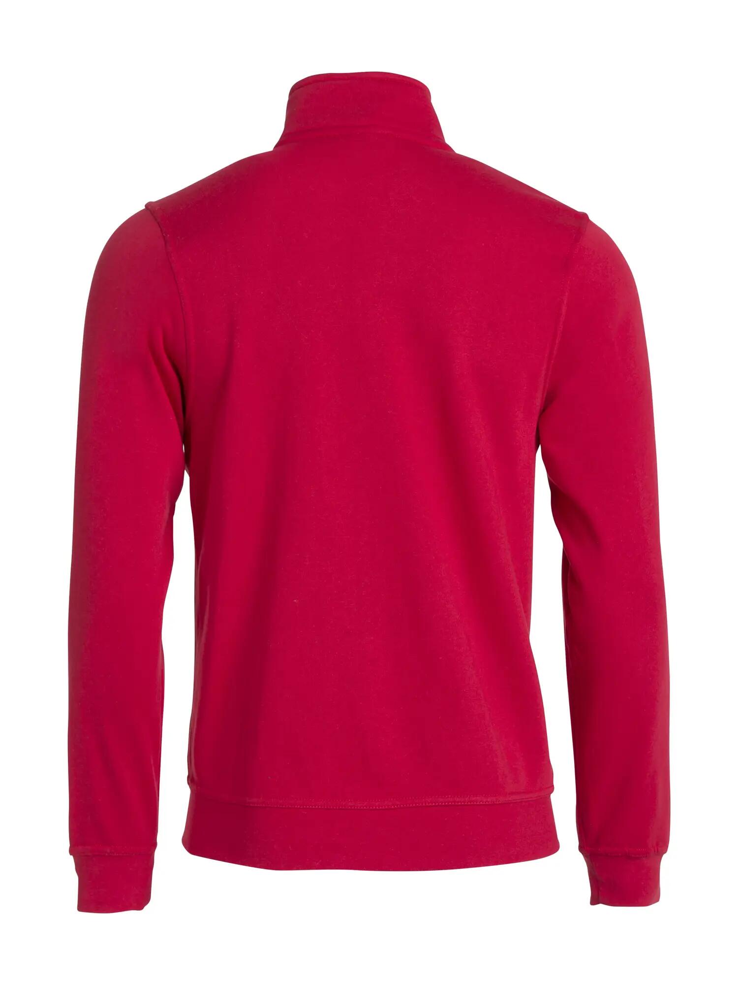 clique Basic Cardigan Junior Sweat — Rot, tonale SBS-Frontreißverschluss – red 2/4
