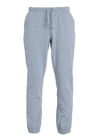 clique Basic Pants — spodnie unisex z dresu grey melange