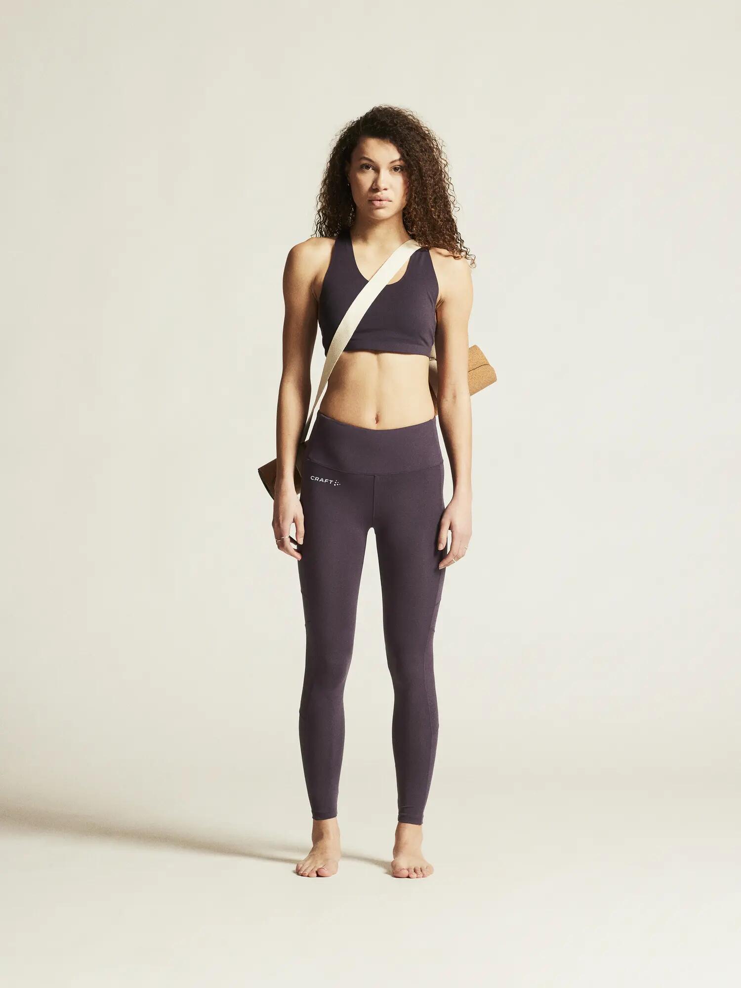 craft ADV Essence Tights 2 Damen - Weiche Funktions-Tights mit Taschen – Dk Plum 6/7
