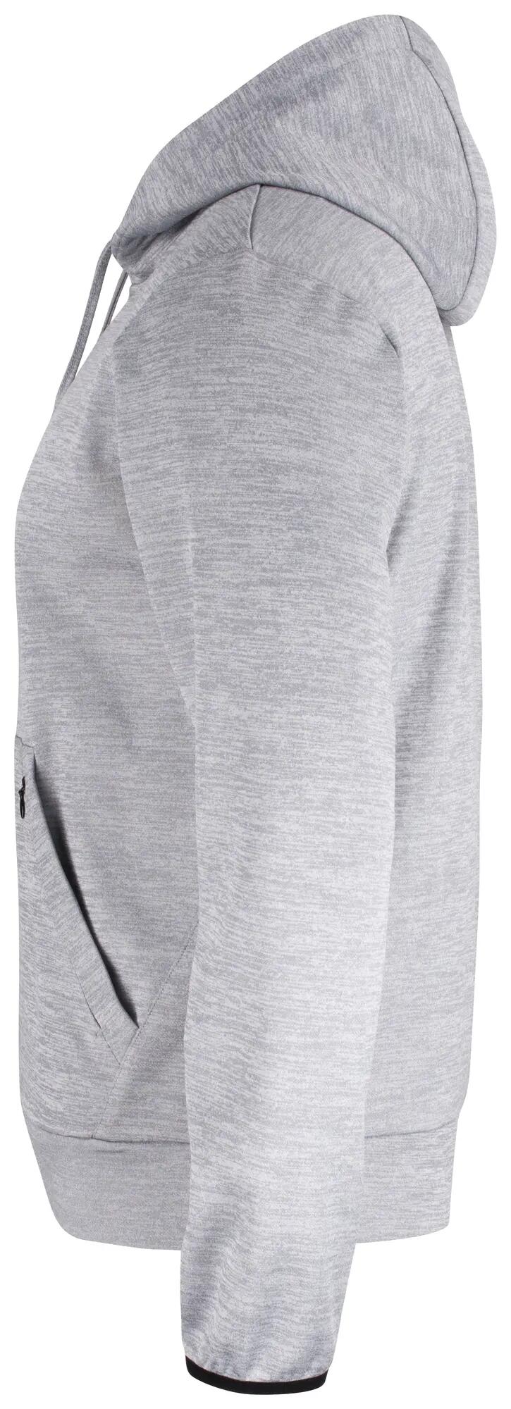 clique Oakdale Funktions-Hoodie aus Polyester – ash 3/4