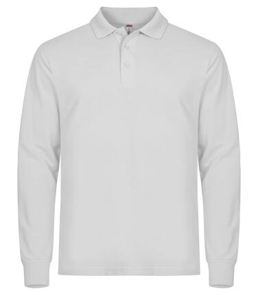 clique Polo Manches Longues Manhattan L/S pour homme – Blanc, 2XL – White