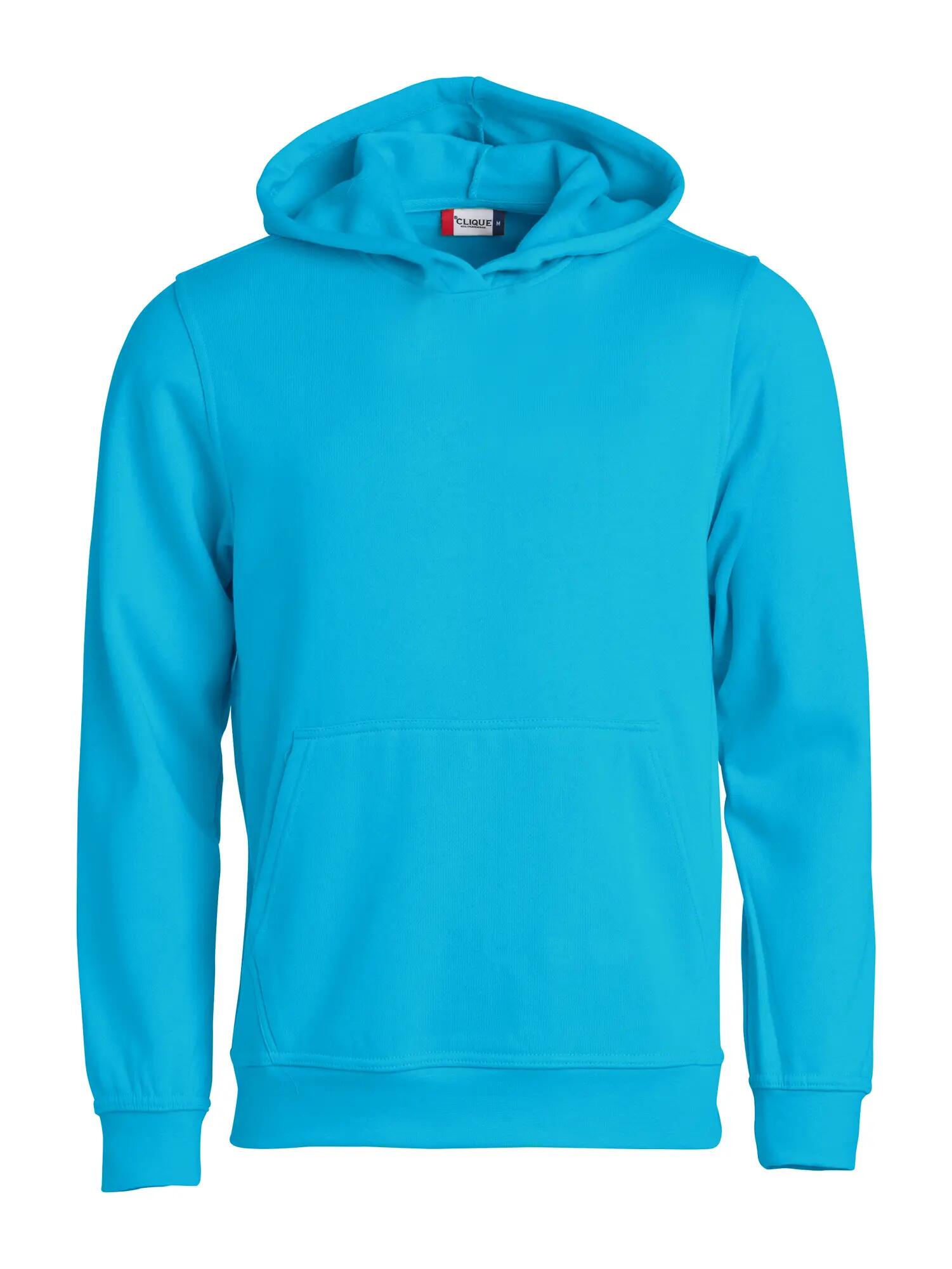 clique Basic Hoody Junior z miękkiego, stabilnego materiału – turquoise 1/4