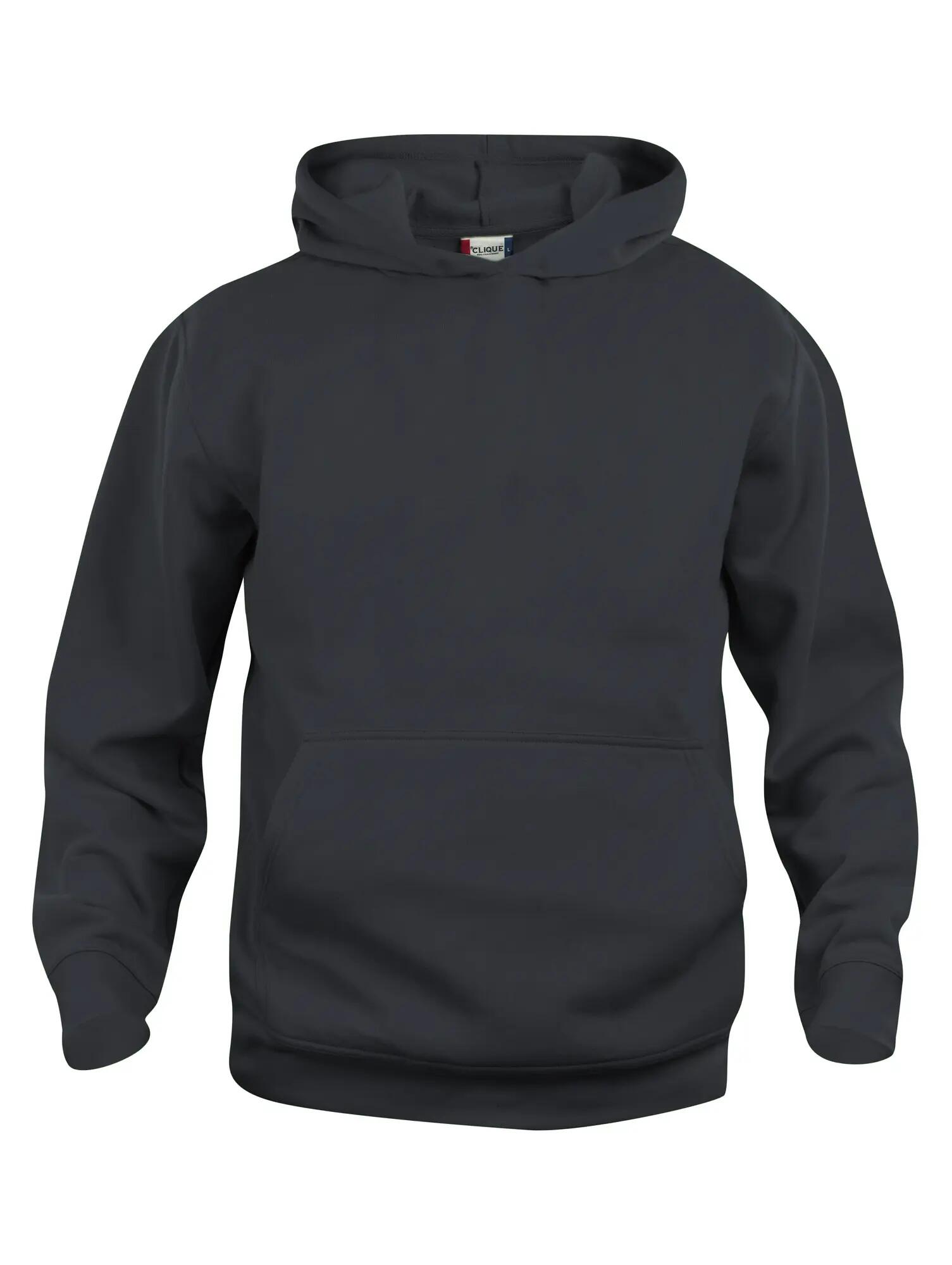 clique Basic Hoody Junior - miękki, odporny materiał – black 1/8