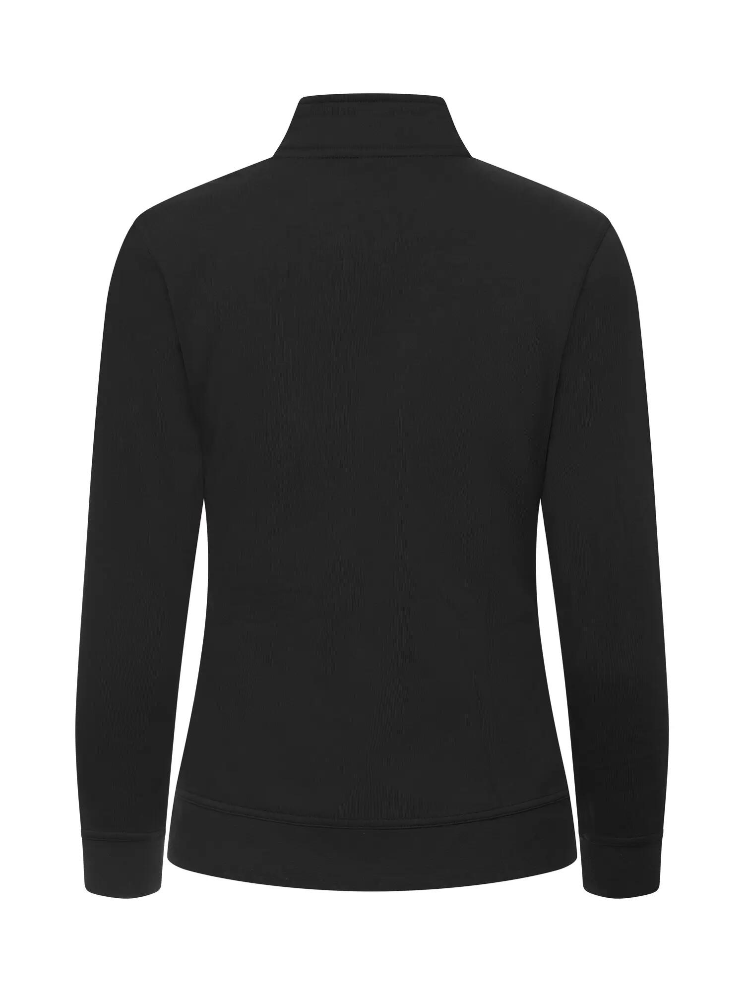 clique Basic Cardigan Women em felpa com fecho tonal SBS – black 3/4