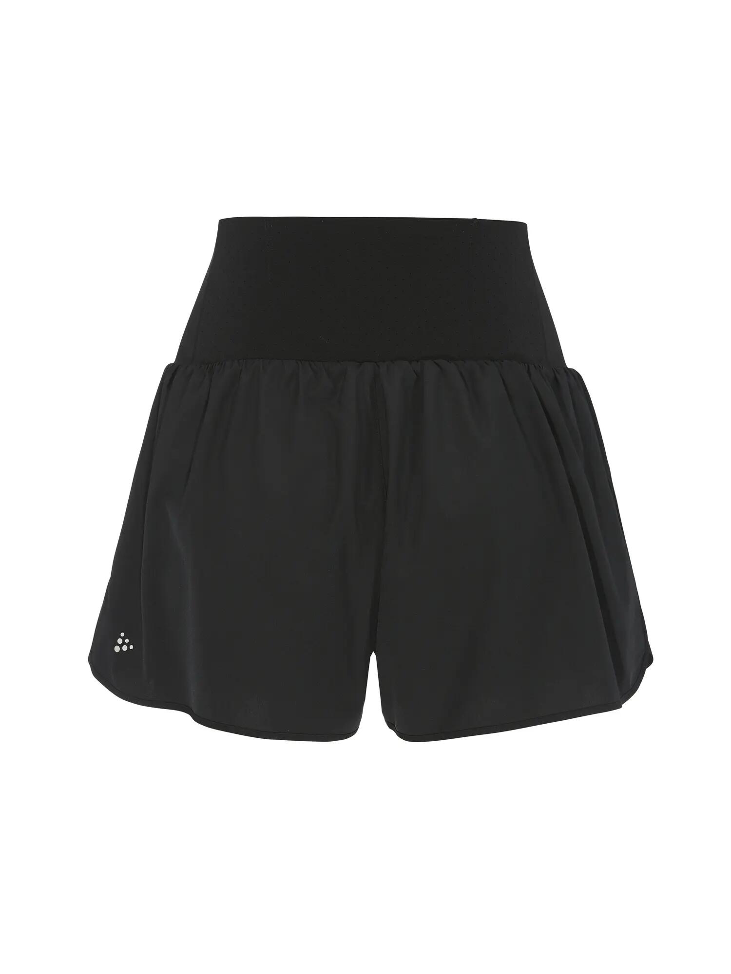 craft Hypervent Wide Shorts W - weite Laufshorts mit breitem Bund – Black 4/7