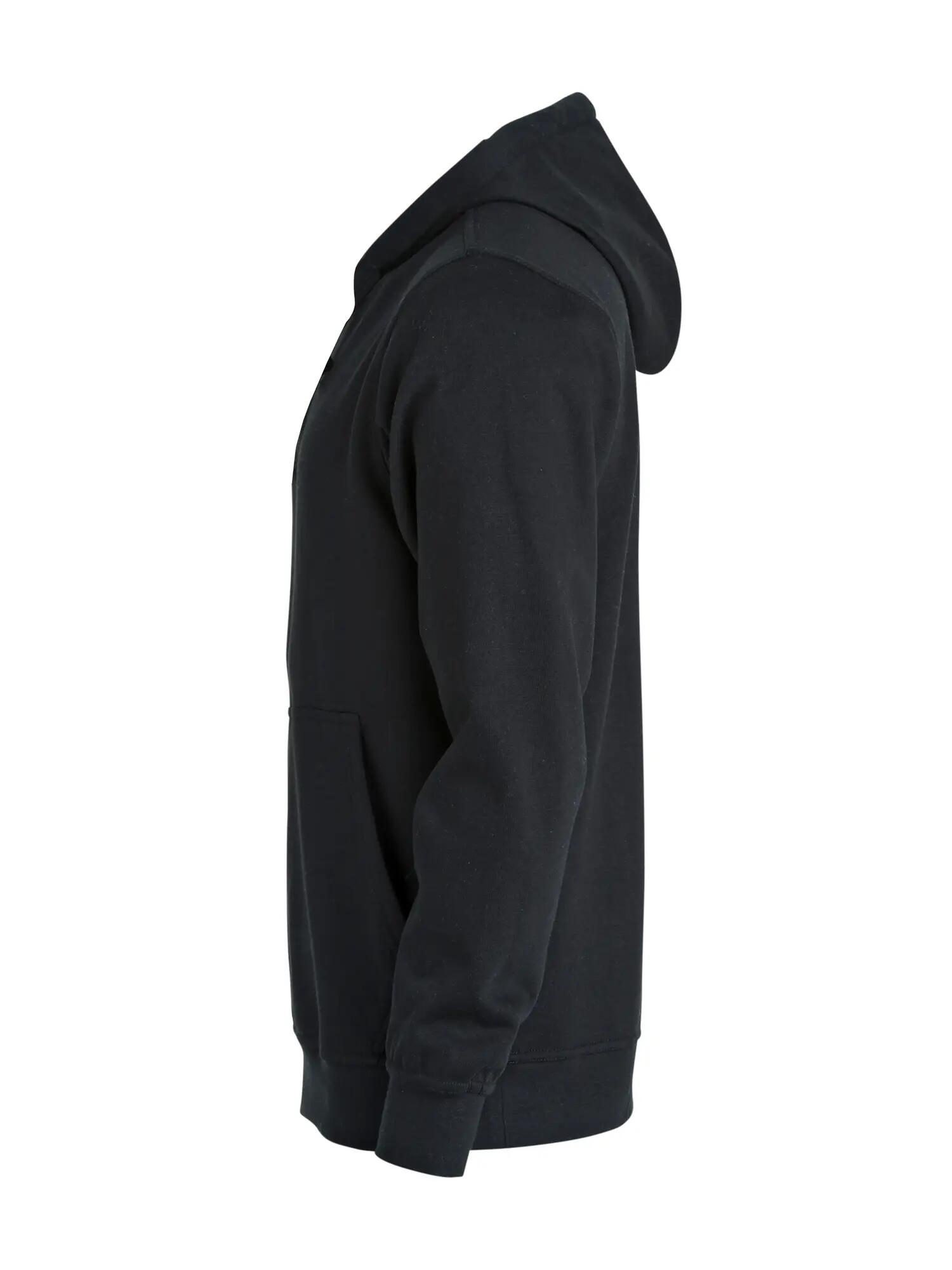 clique Basic Hoody Junior - miękki, odporny materiał – black 3/8