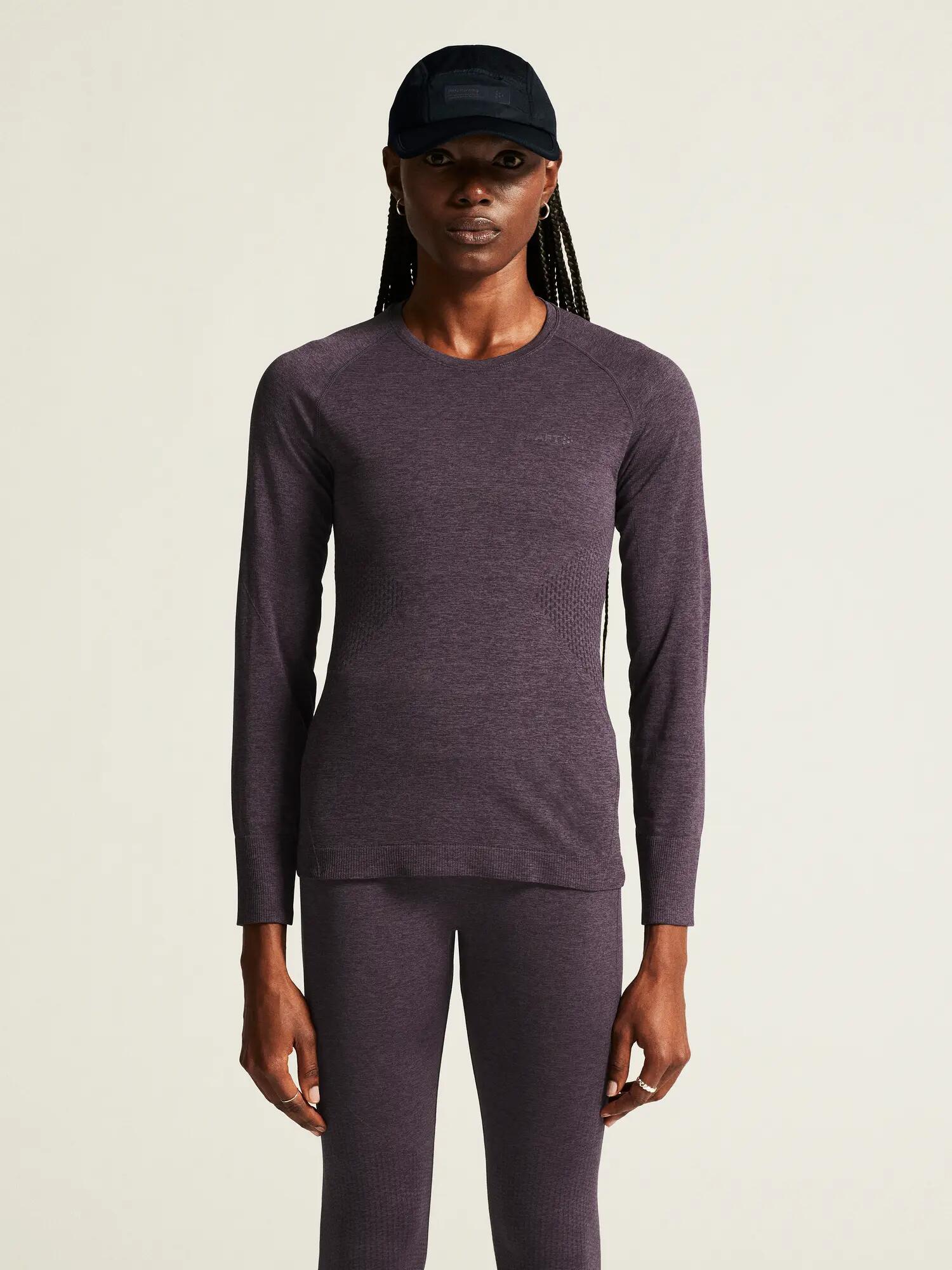 CORE Dry Active Comfort Camiseta manga larga mujer — termorreguladora – Dk Plum 6/7