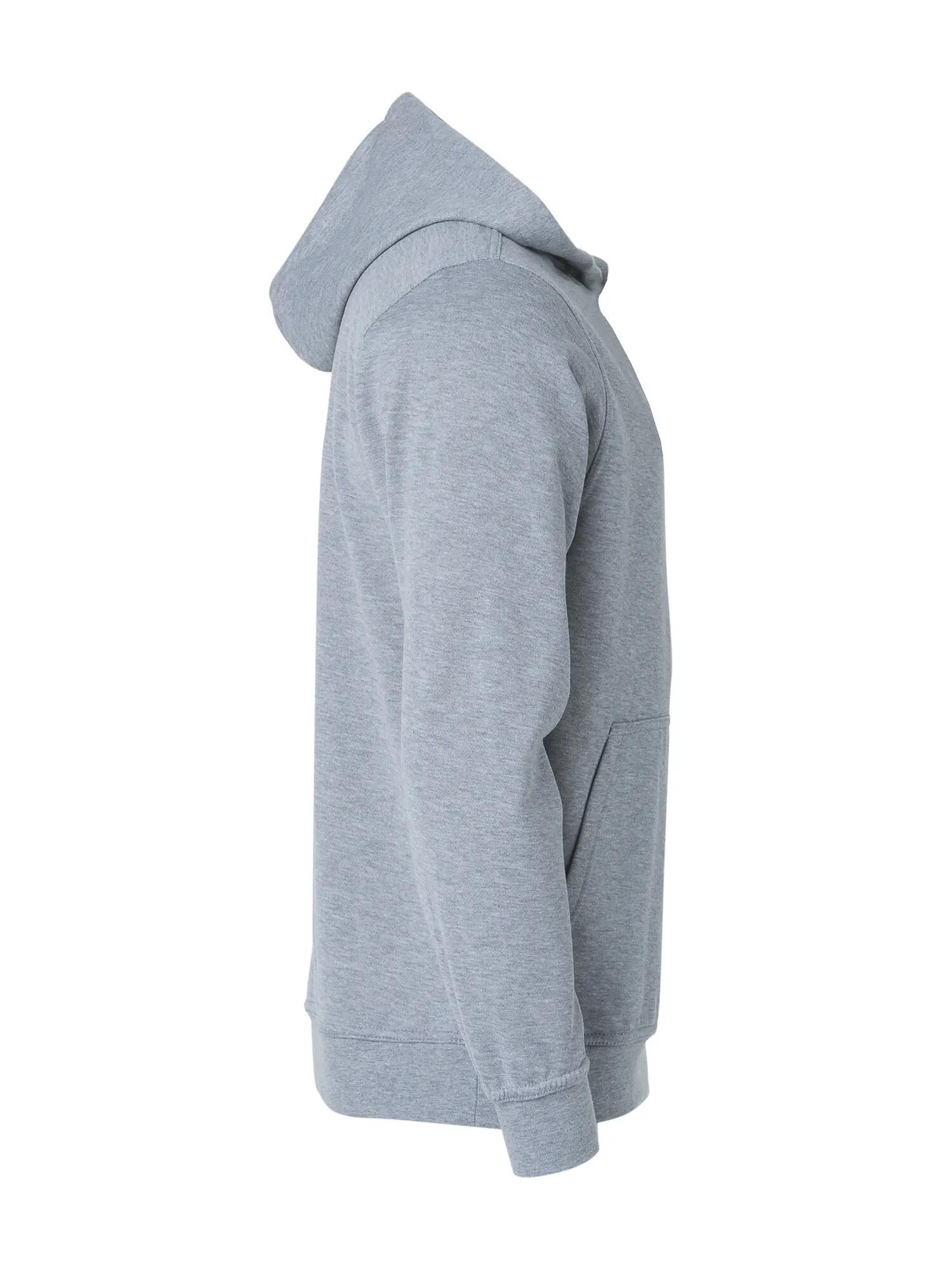 clique Basic Hoody Junior sweatshirt com capuz cinza mesclado – grey melange 4/4