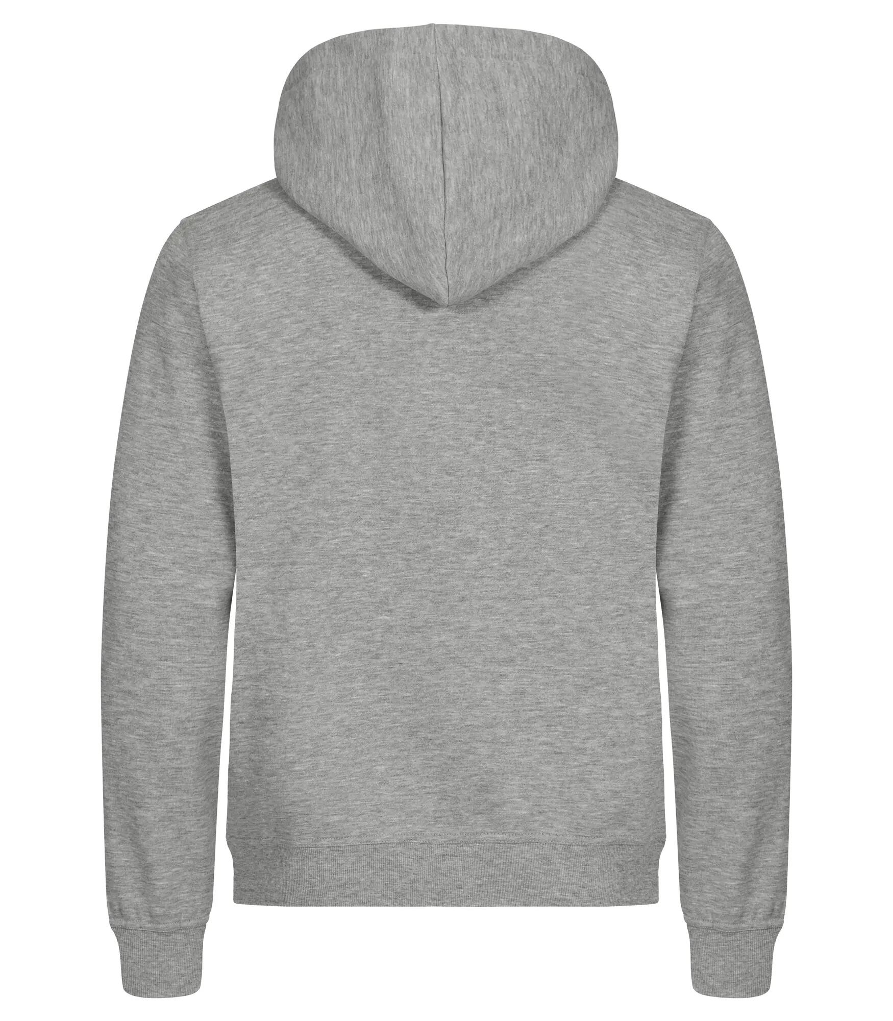 clique Miami Kapuzenpullover aus Baumwolle und Recyclingpolyester – Grey Mélange 4/4