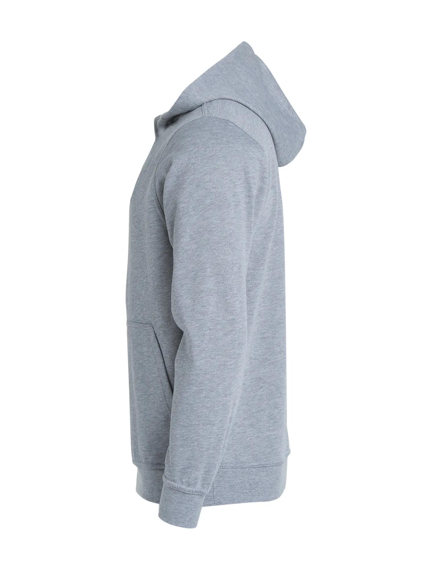 clique Basic Hoody Junior sweatshirt com capuz cinza mesclado – grey melange 3/4