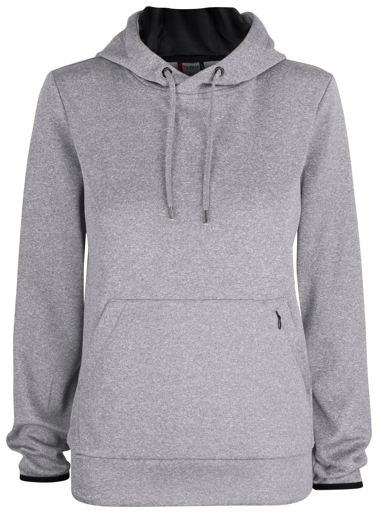 clique Oakdale Women — sweat com capuz funcional em poliéster, cinzento 1/4