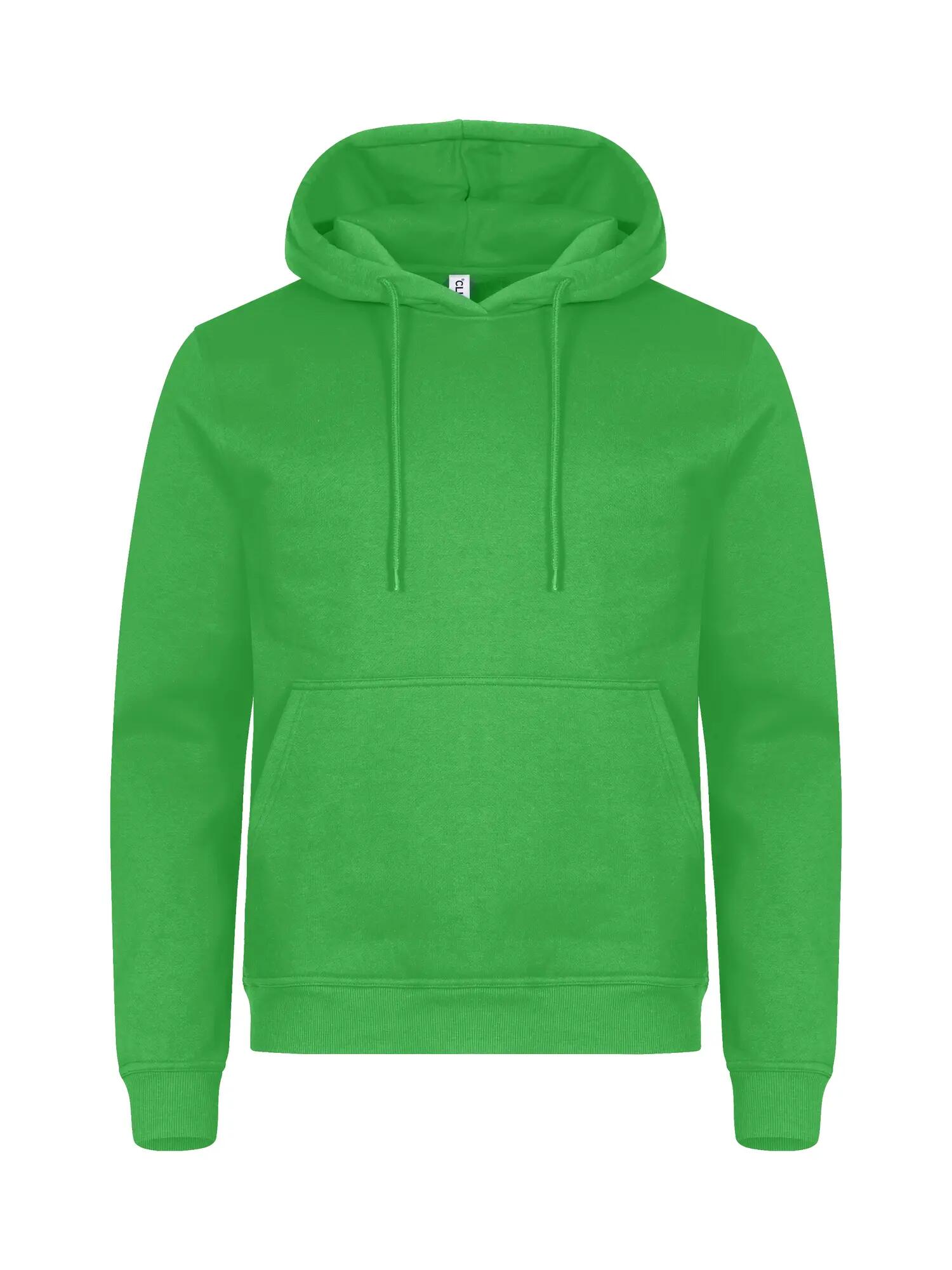 clique Hoodie Miami em algodão e poliéster reciclado – Apple Green 1/4