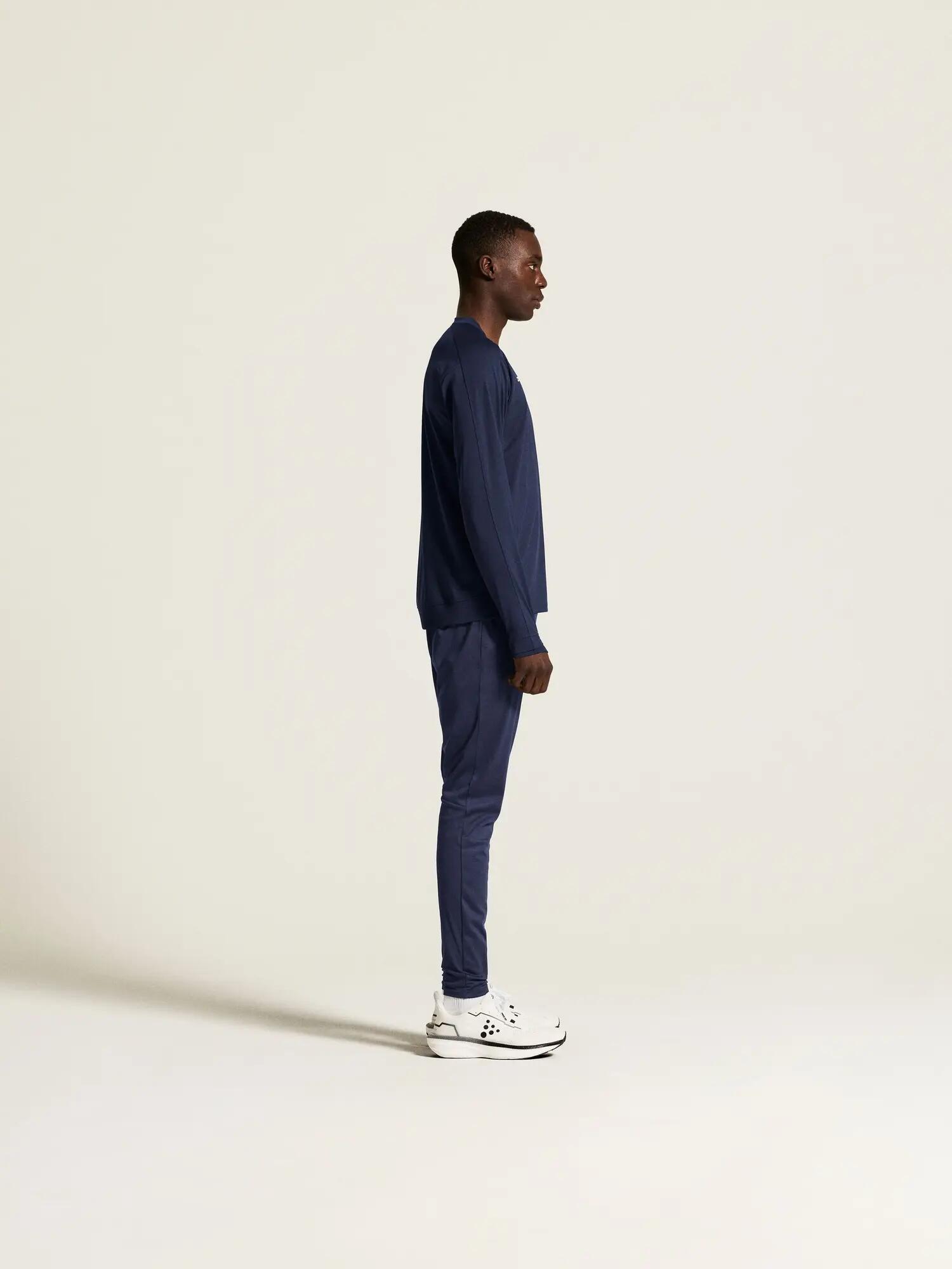 Craft Evolve 2.0 Crewneck M maglia midlayer in poliestere riciclato – Navy 7/7