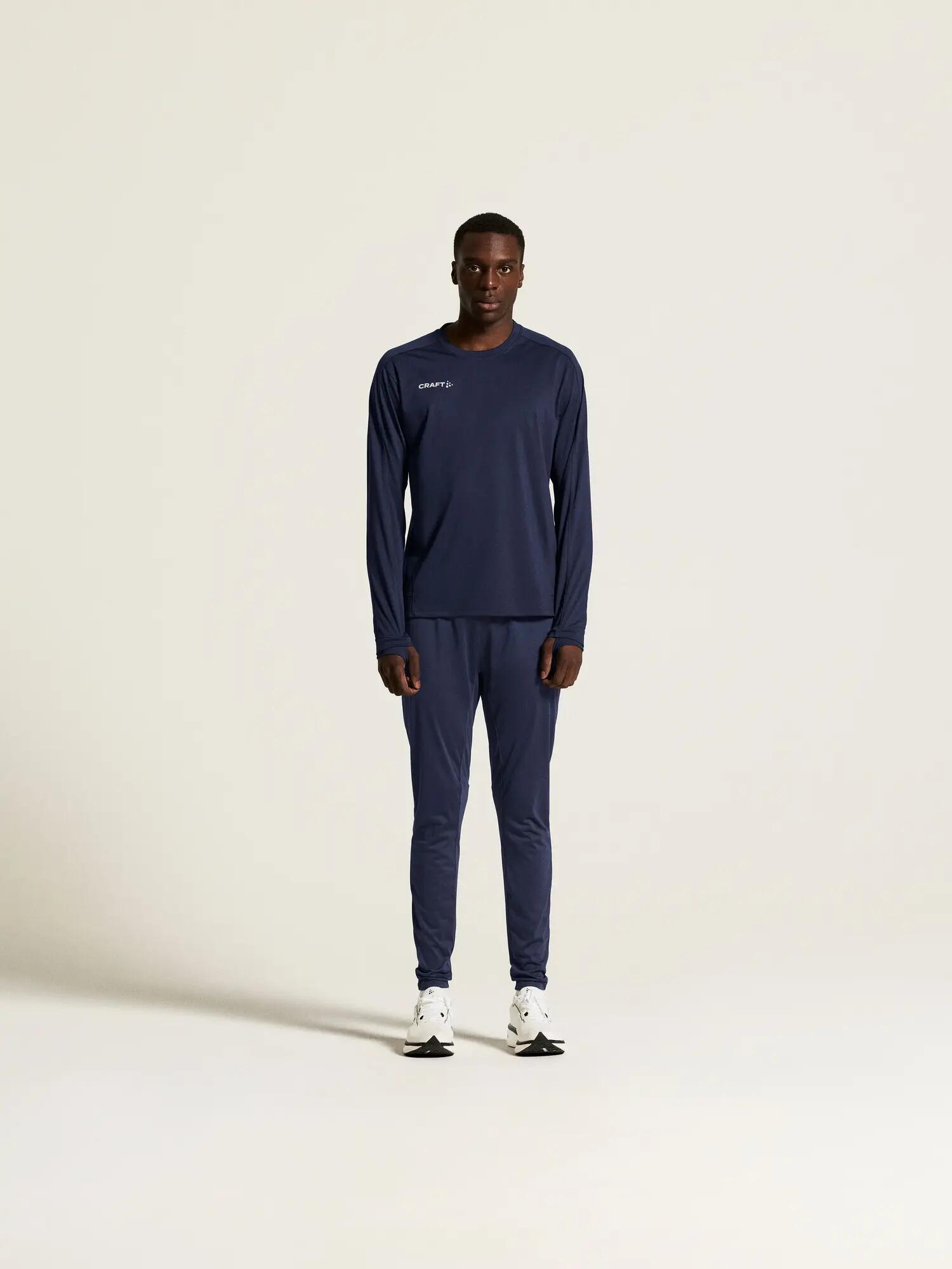 Craft Evolve 2.0 Crewneck M maglia midlayer in poliestere riciclato – Navy 6/7
