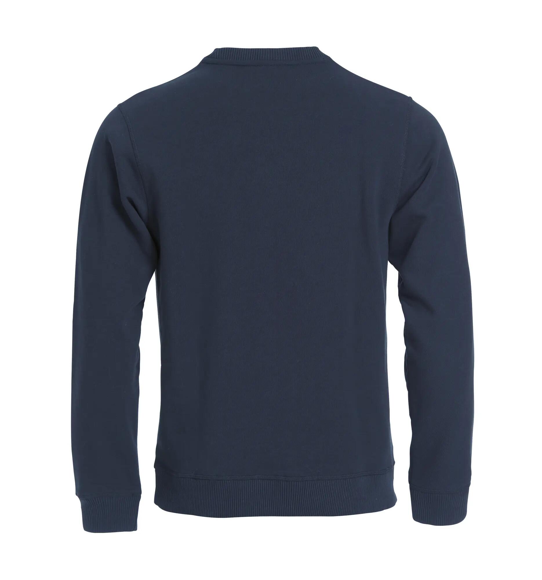 clique Classic Roundneck Sweatshirt mit Reißverschlusstasche – dark Marineblau 2/4