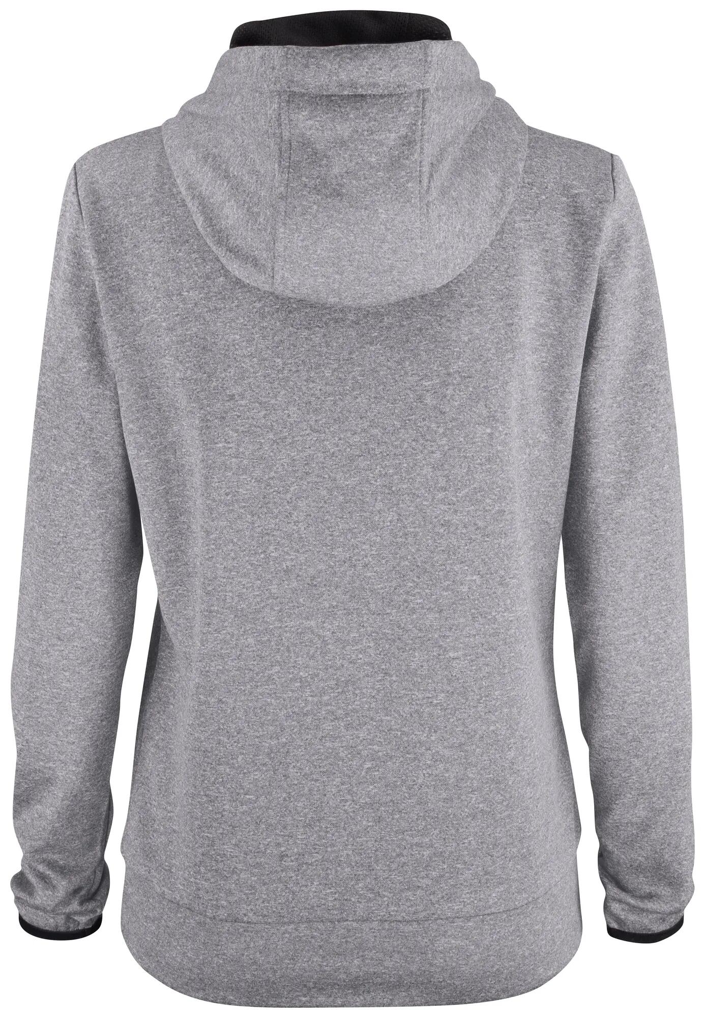 clique Oakdale Women — sweat com capuz funcional em poliéster, cinzento 2/4
