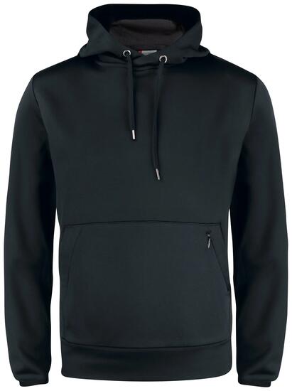 clique Oakdale Herren Kapuzenpullover aus Polyester, schwarz – black